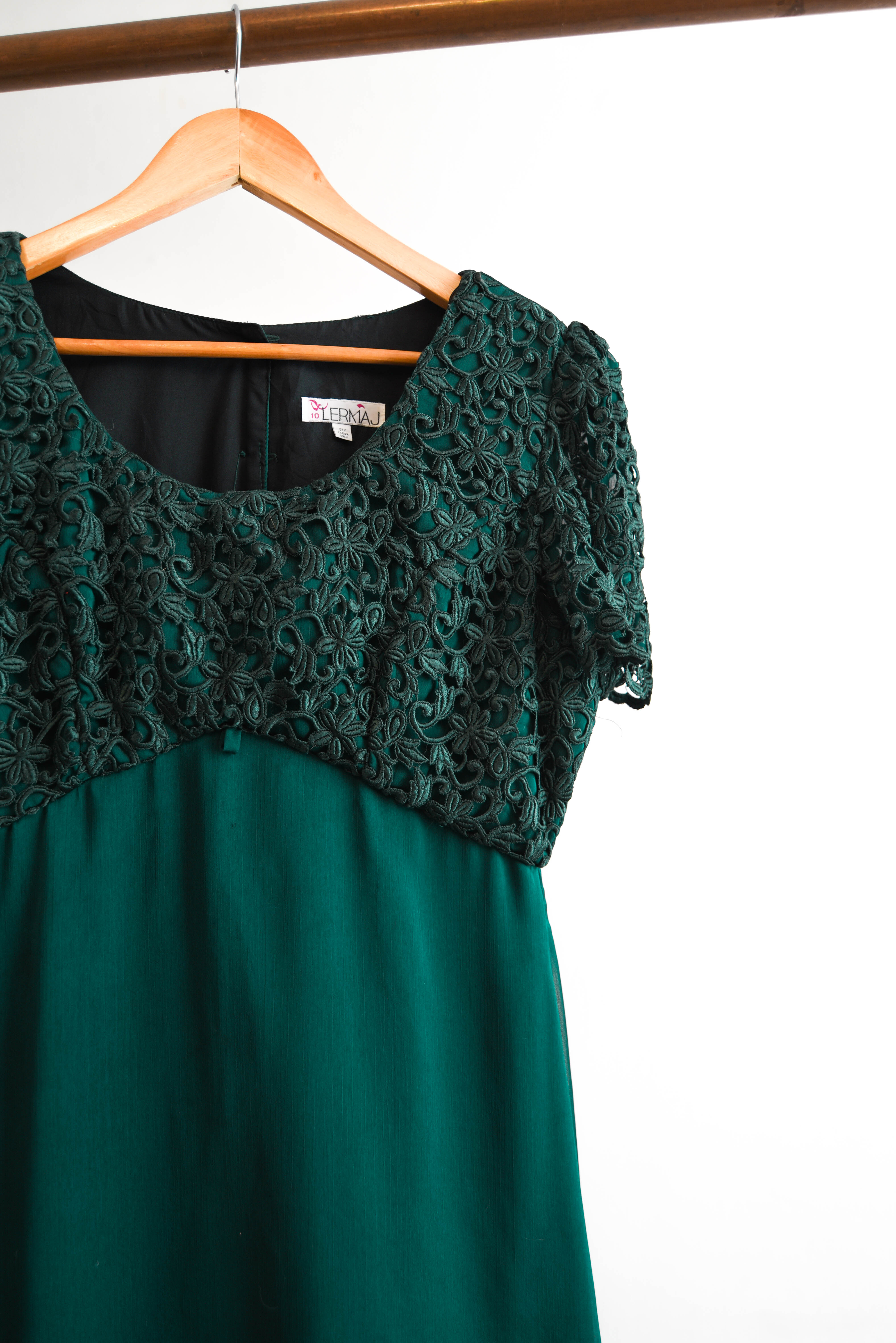 Maxi vestido green party