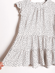 Top blanco polka dots