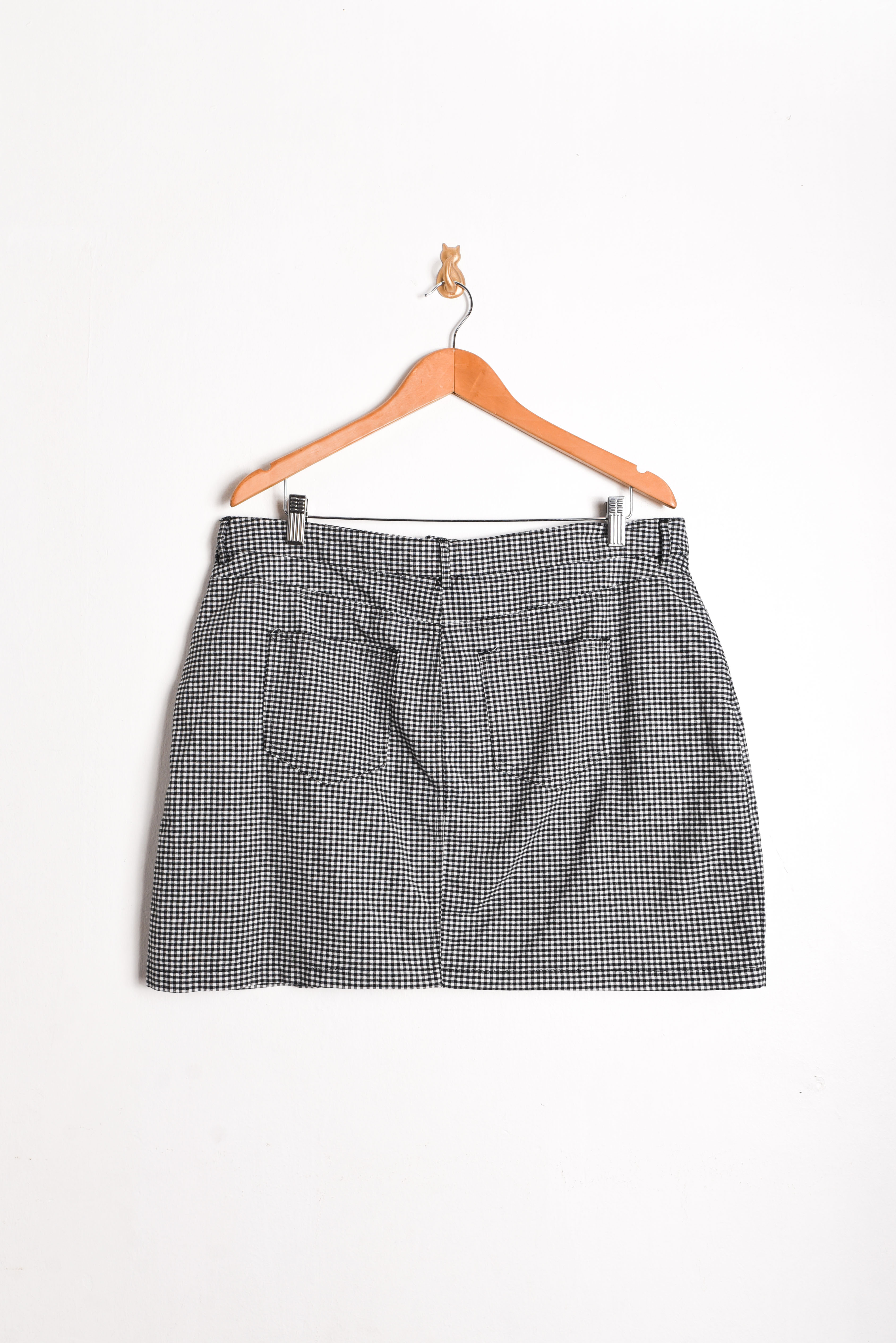 Falda plus size gingham