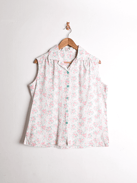 Blusa 60s floral pastel