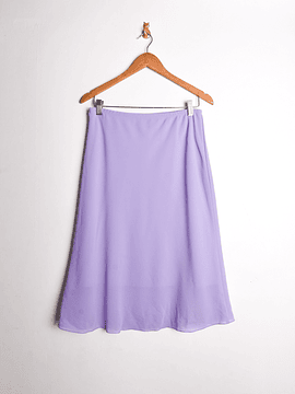 Falda midi lilac