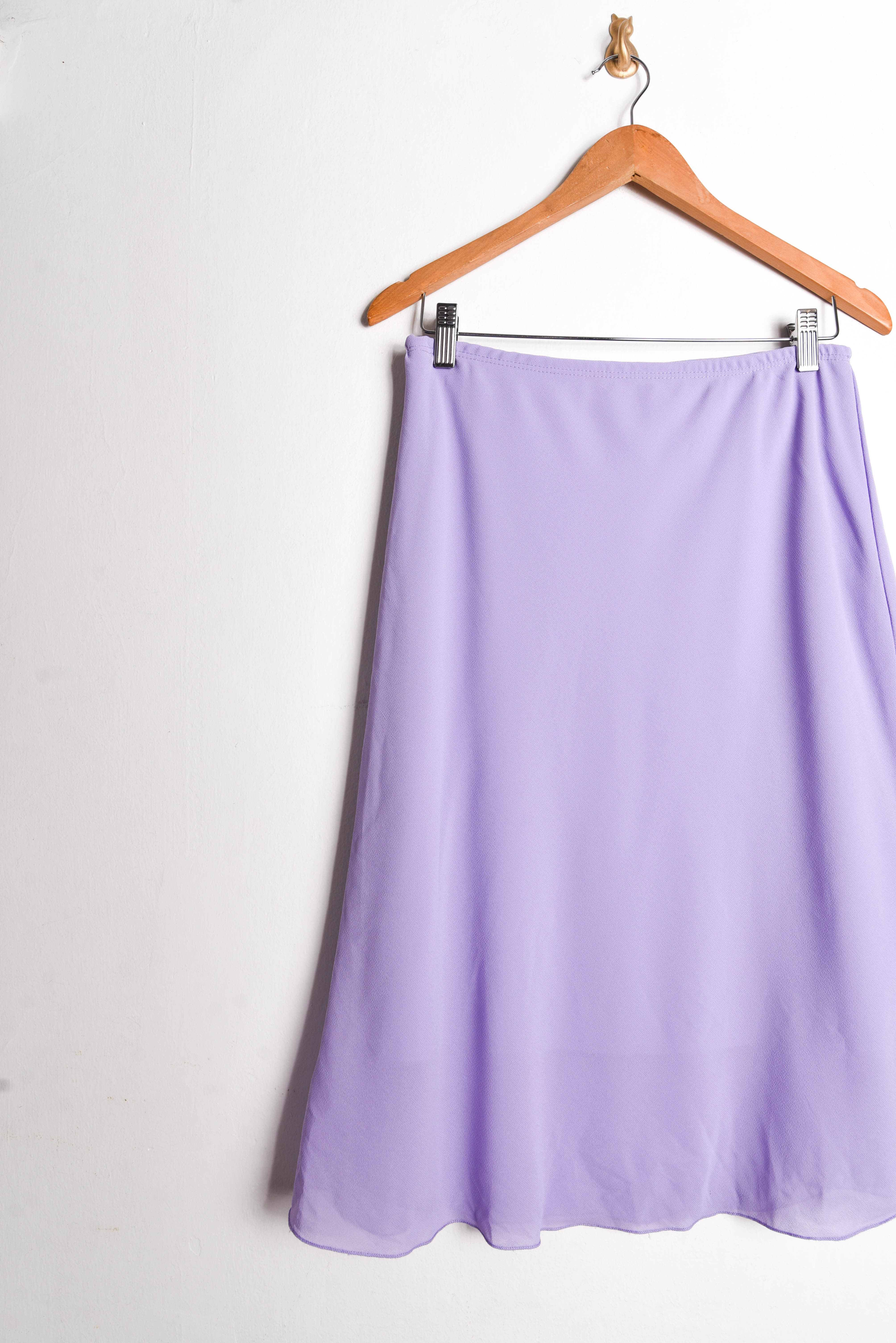 Falda midi lilac