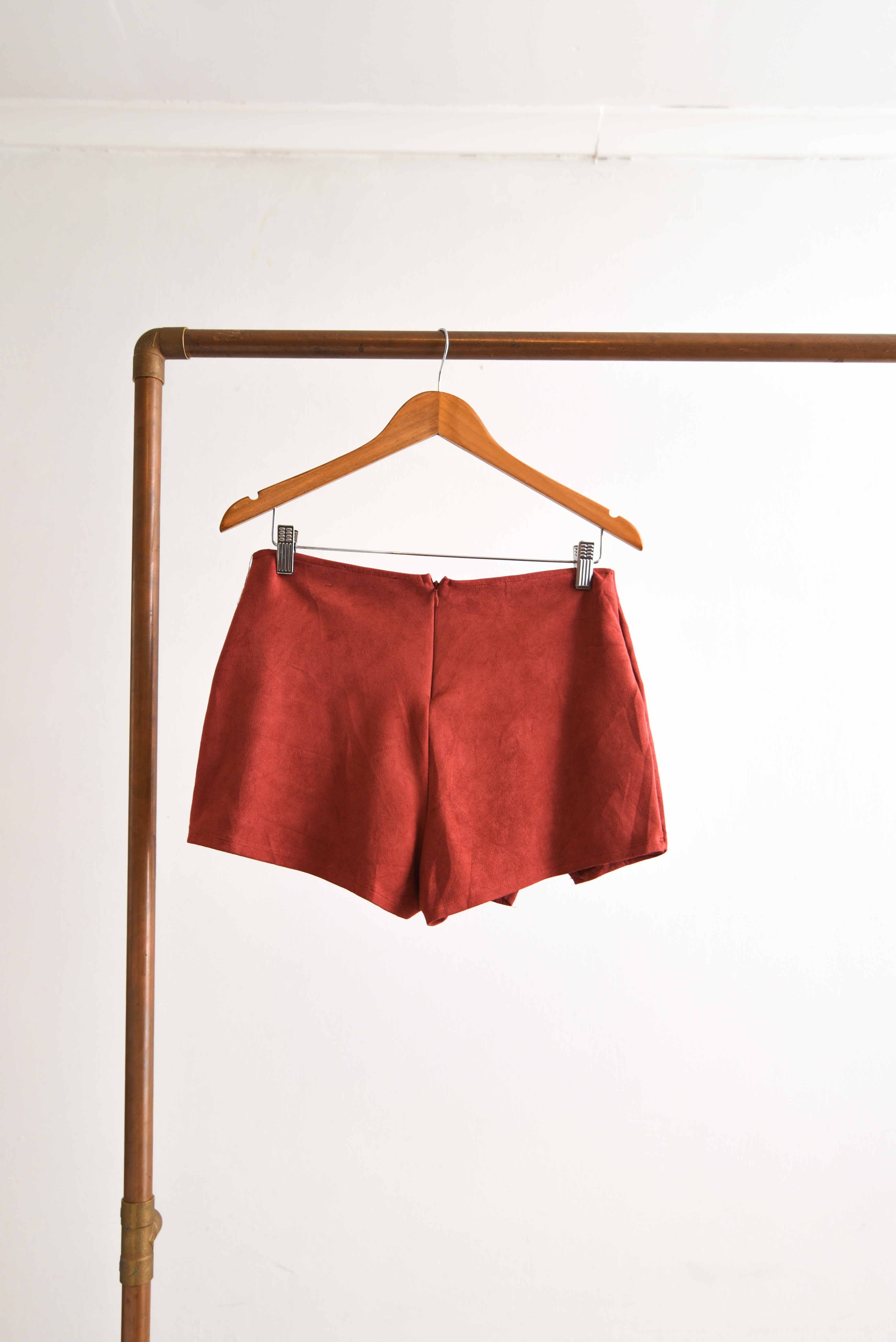 Mini falda-short granate