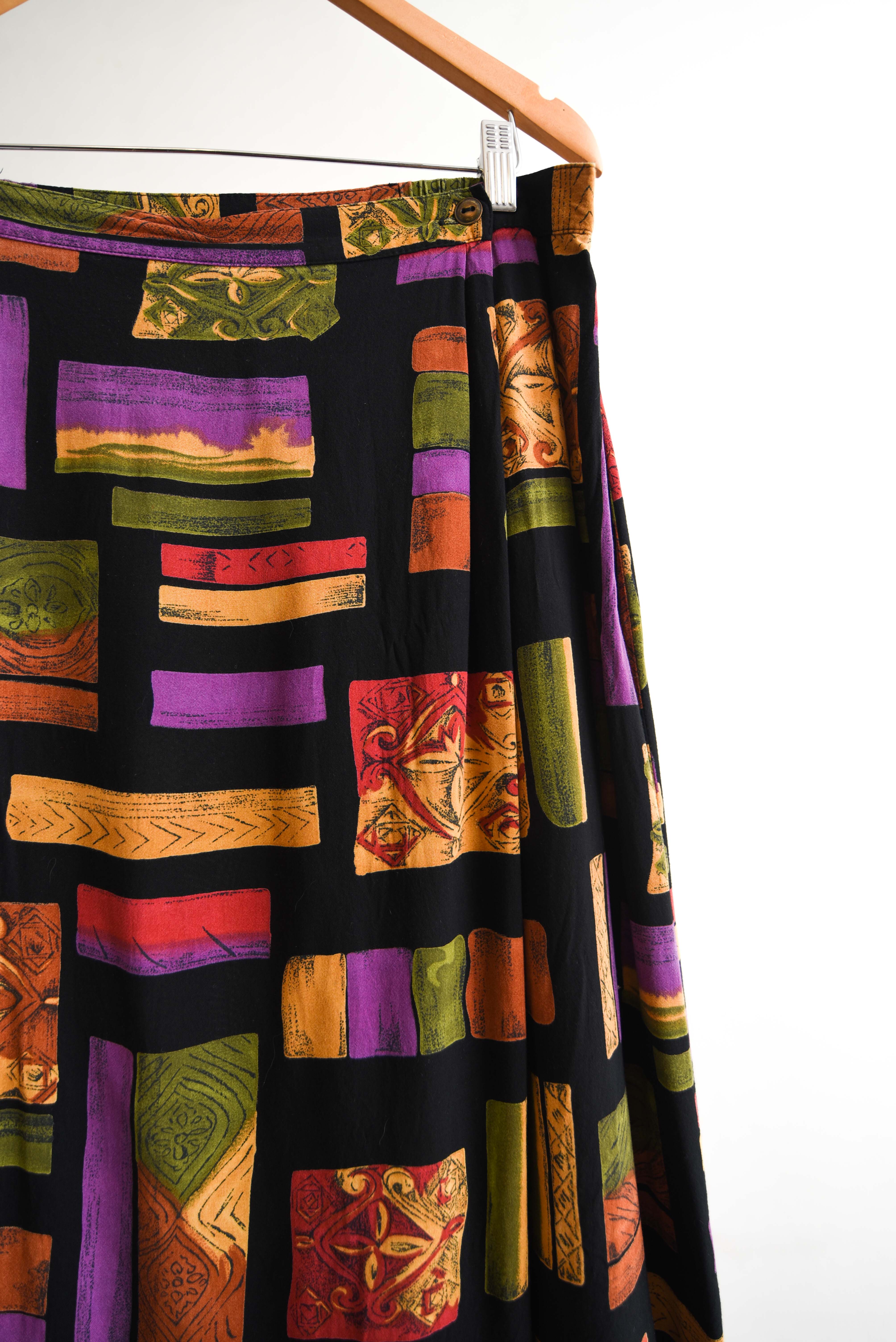Maxi falda 90s envolvente