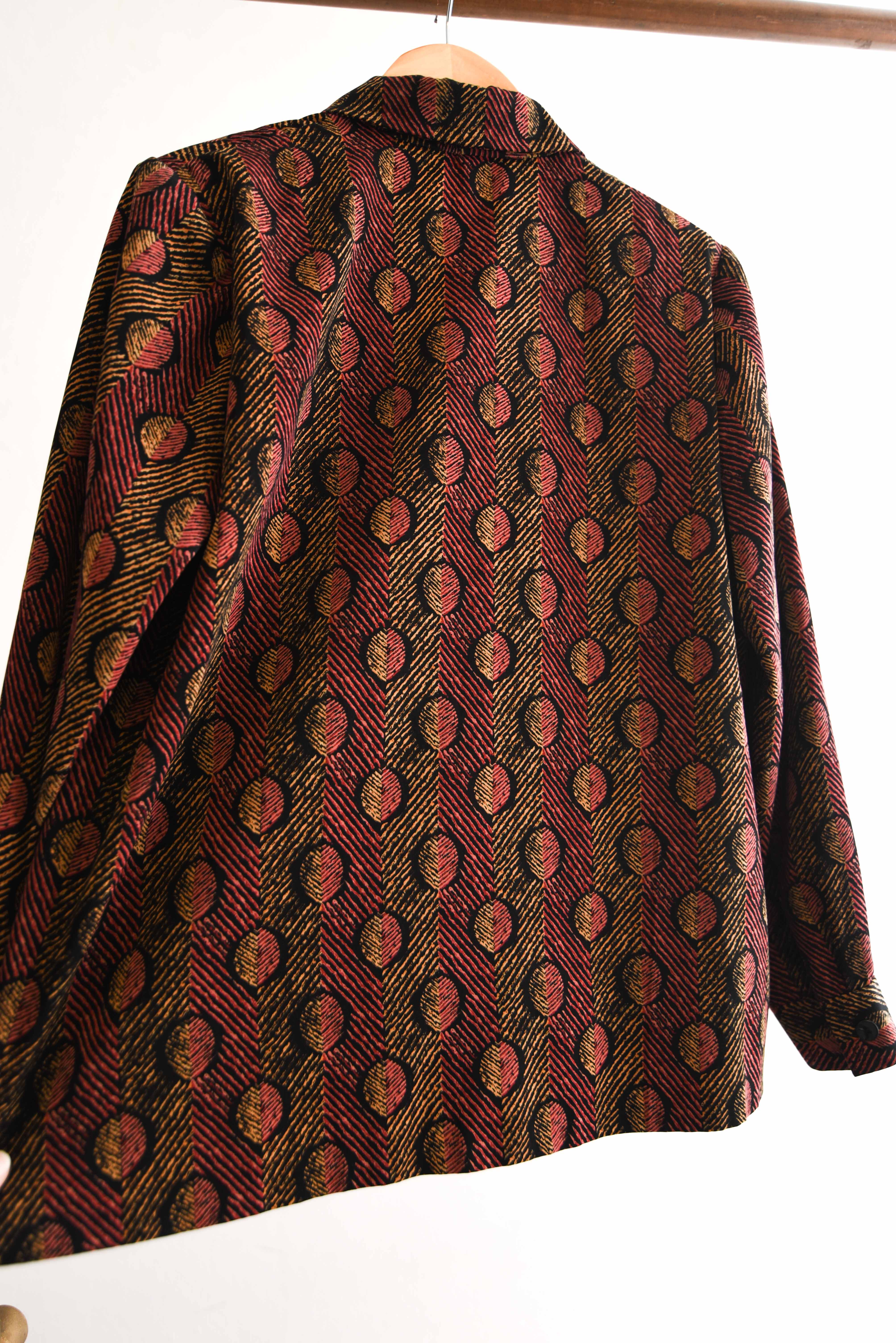 Blusa vintage print otoñal