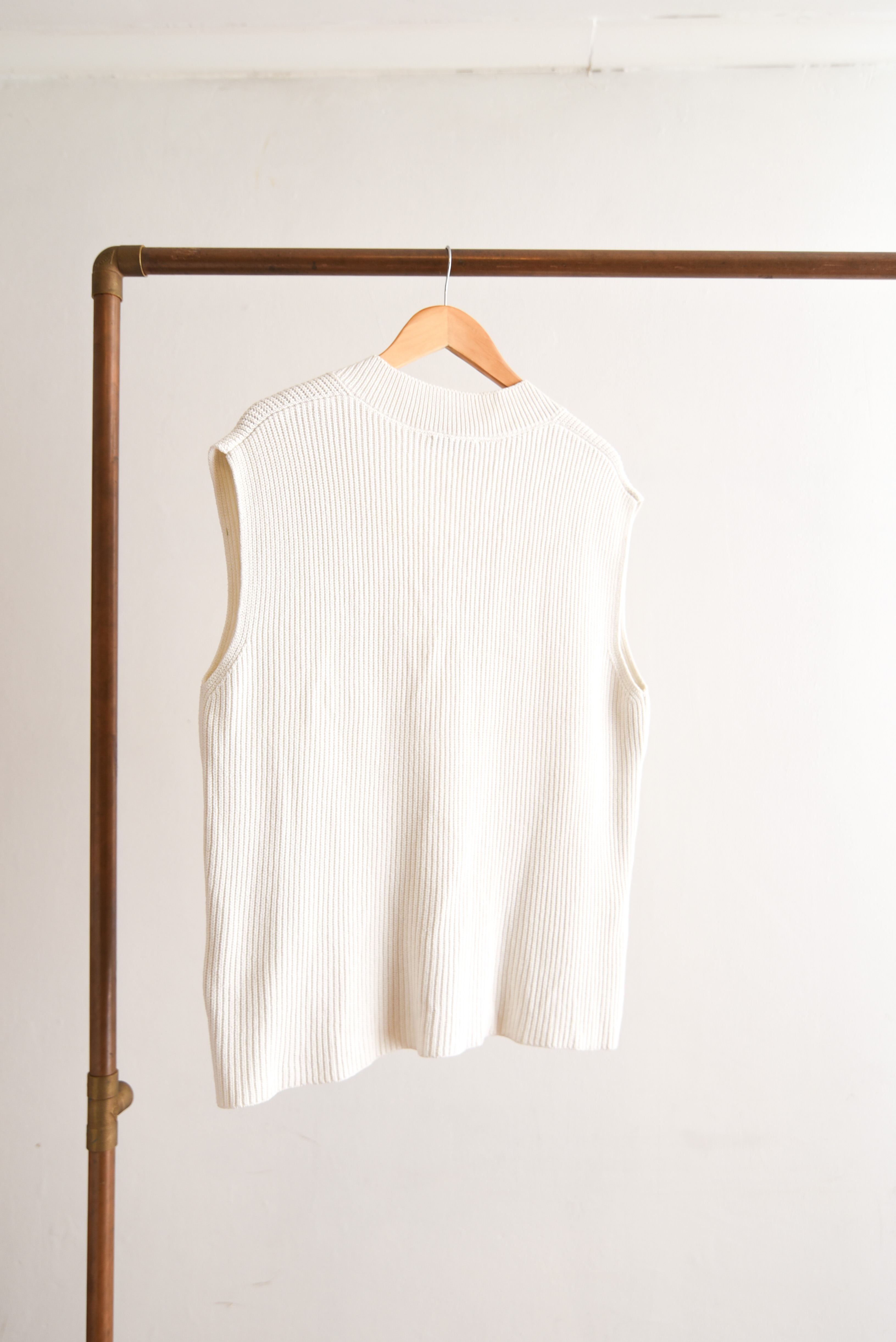 Sweater vest tejido blanco