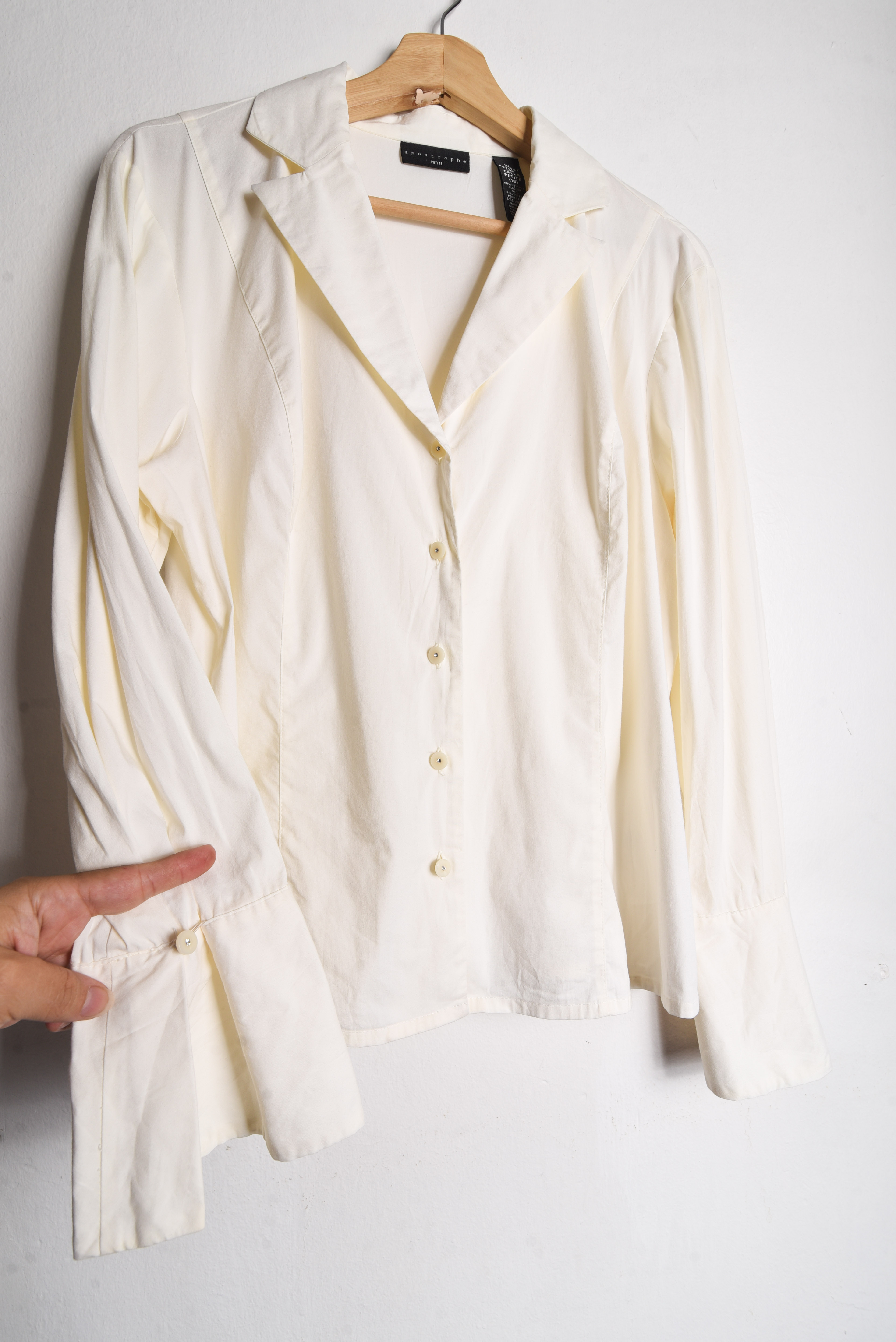 Camisa marfil formal basic