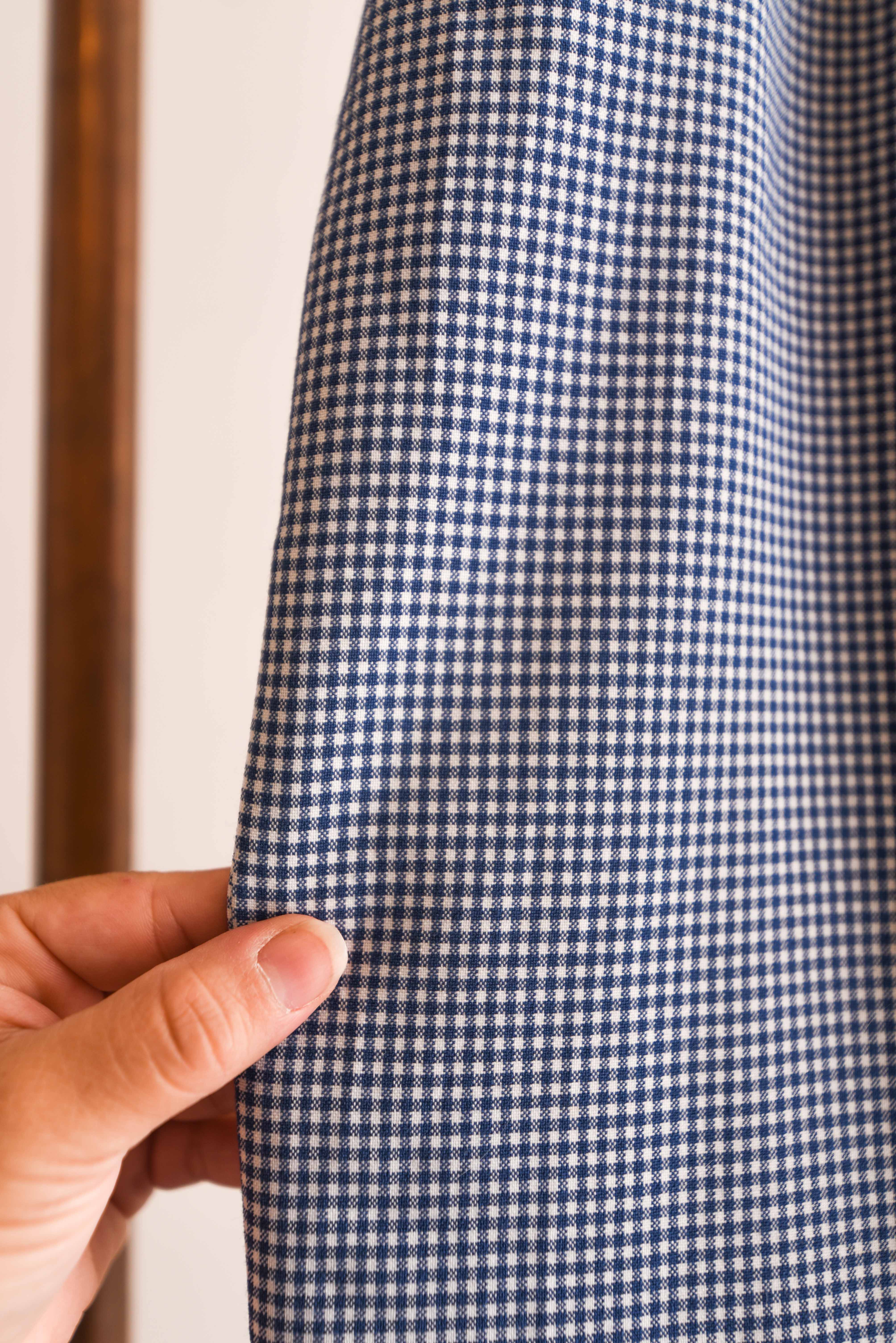 Falda vintage blue gingham