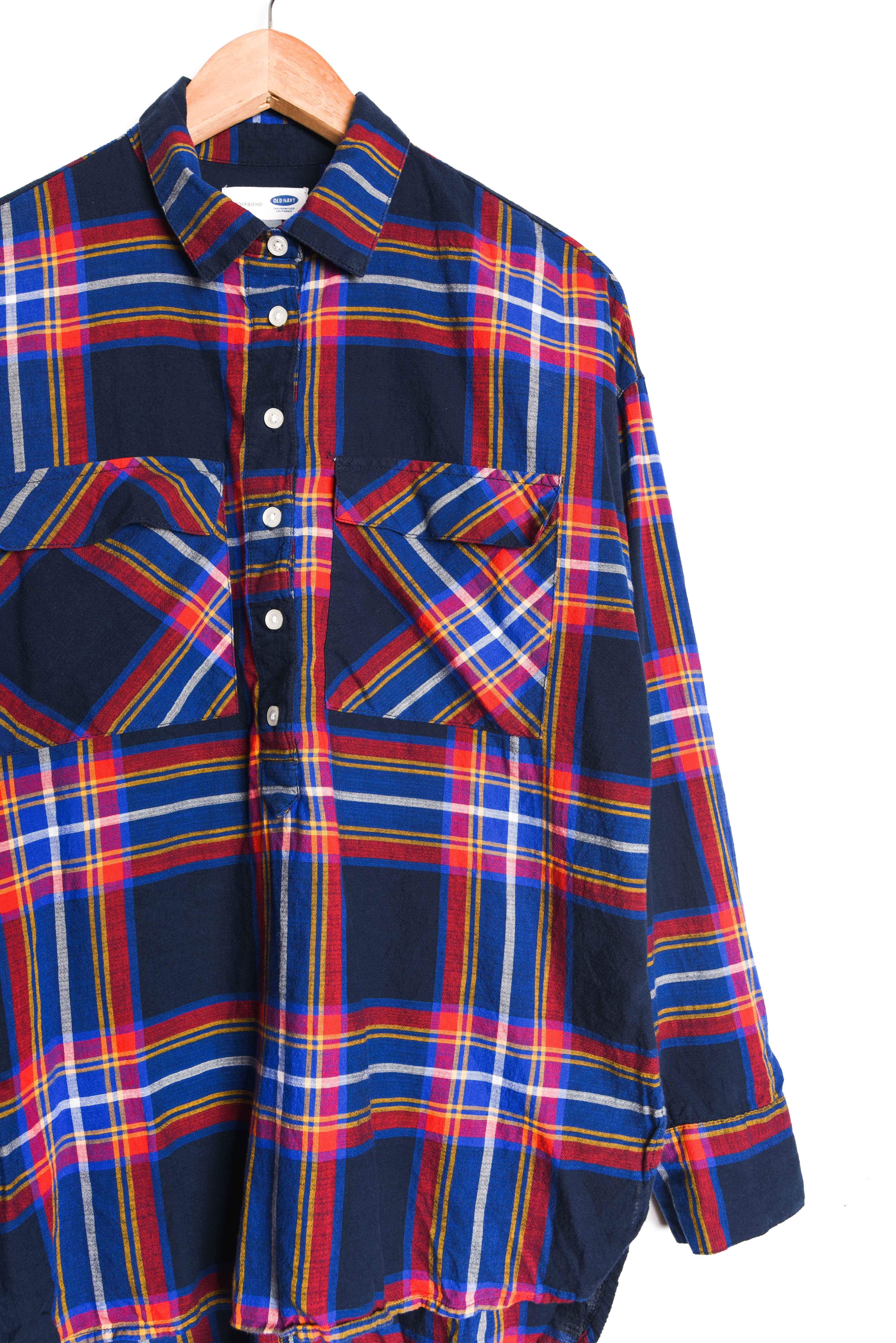 Camisa blue tartán
