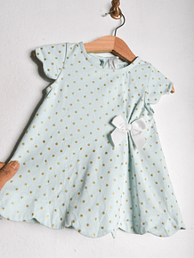 Vestido pastel ondas y brillos 12-18M