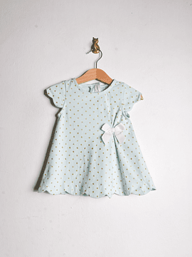 Vestido pastel ondas y brillos 12-18M