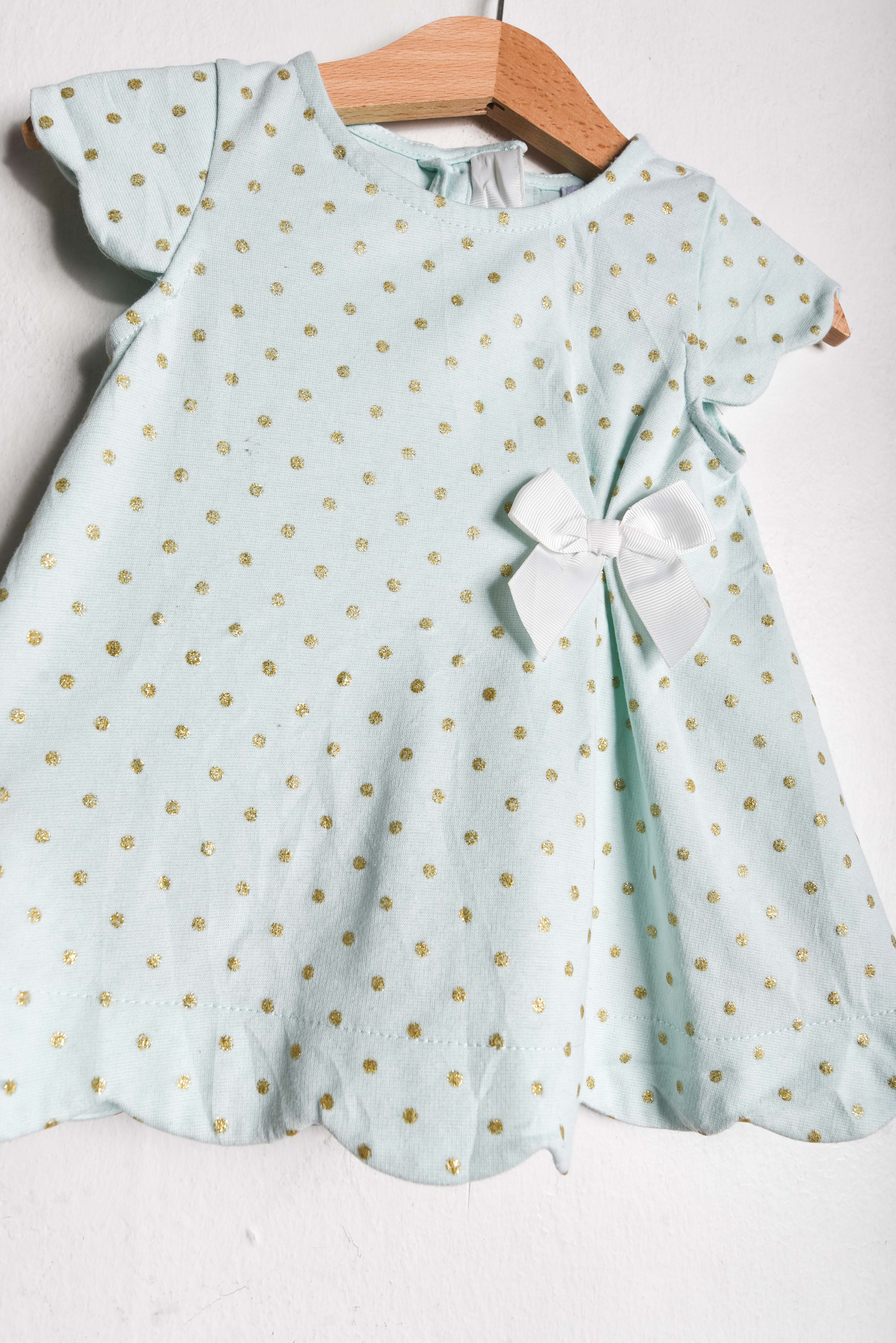 Vestido pastel ondas y brillos 12-18M