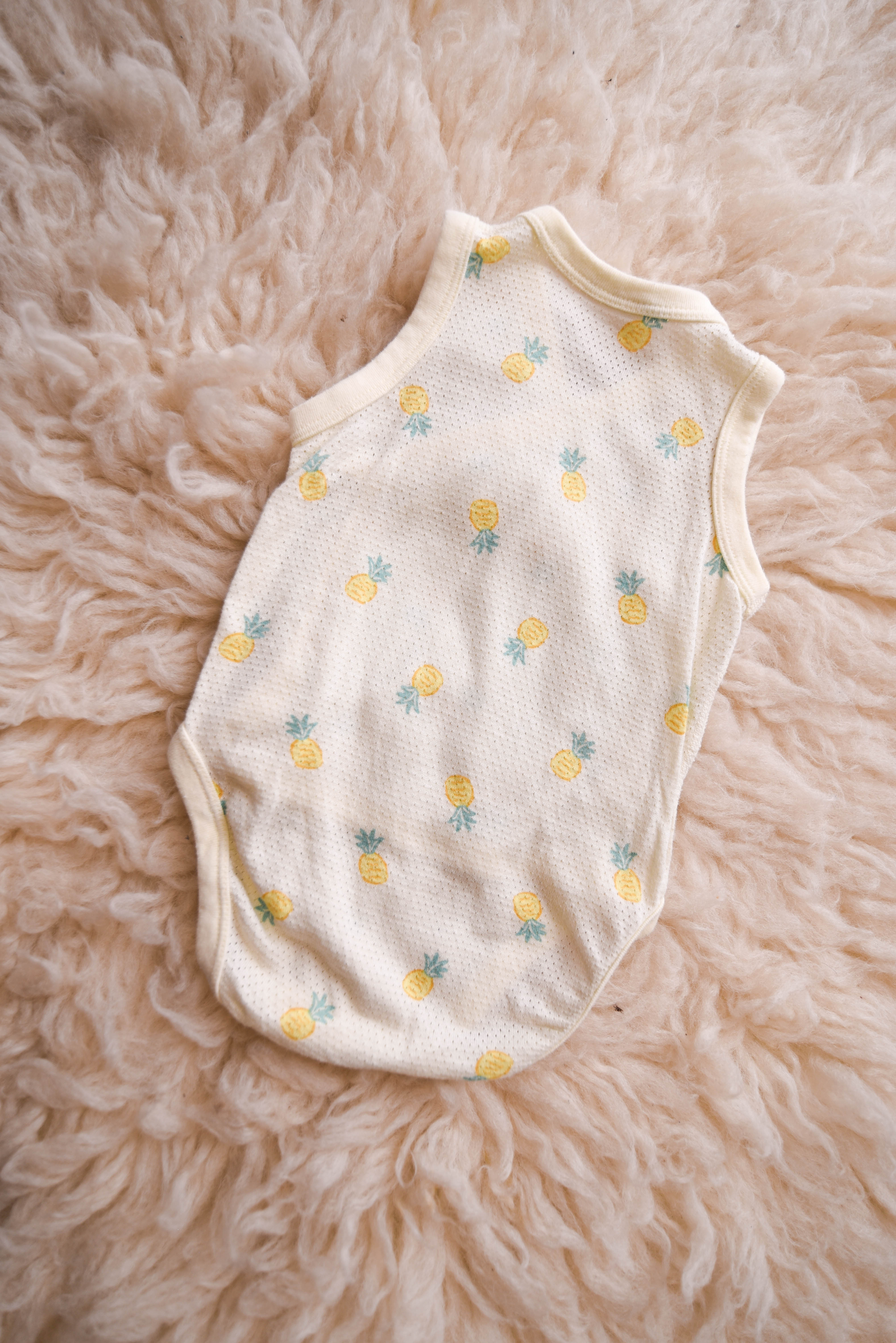 Body amarillo piñitas 3-6M
