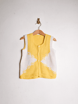 Chaleco amarillo vintage 18-24M