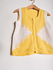 Chaleco amarillo vintage 18-24M