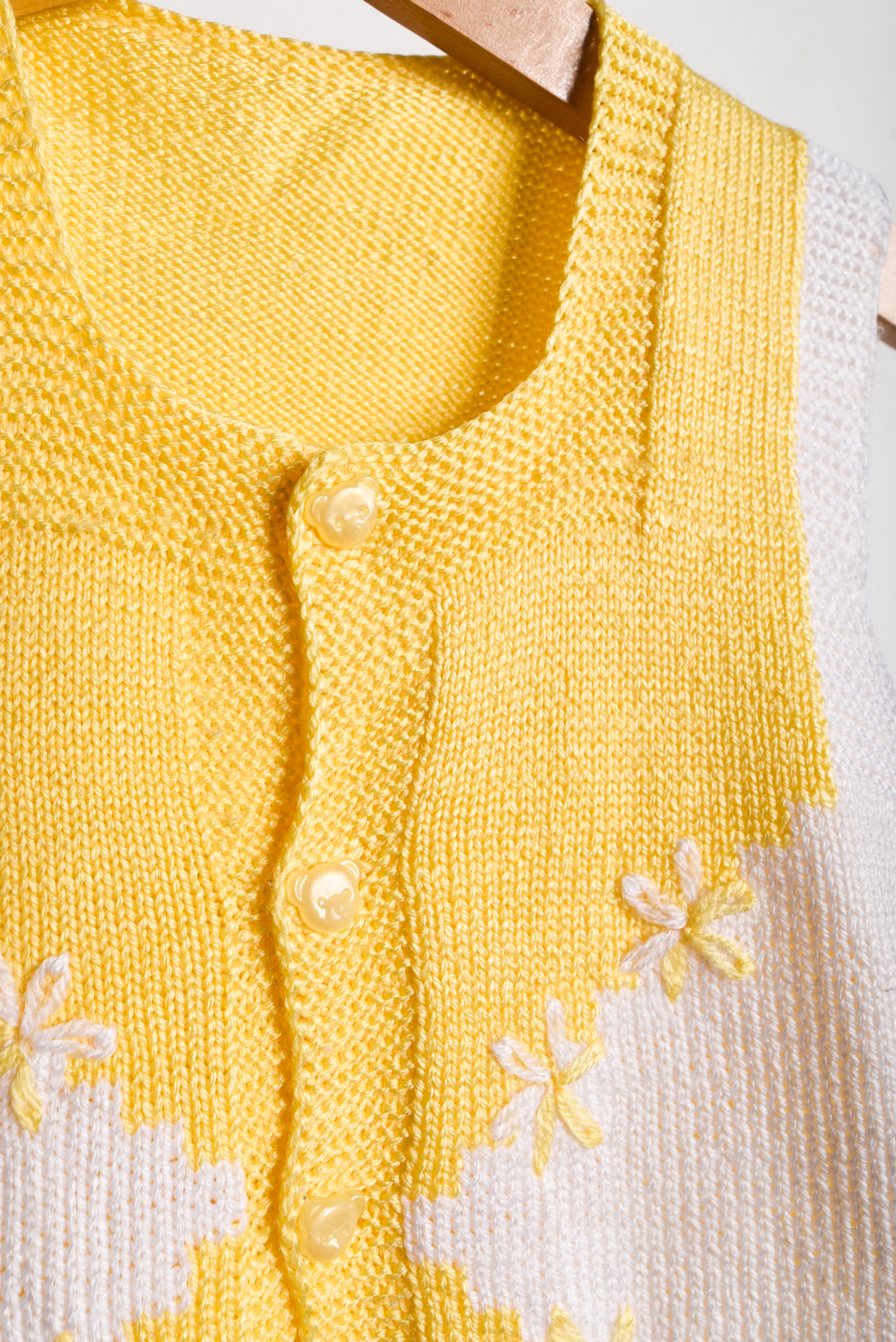 Chaleco amarillo vintage 18-24M