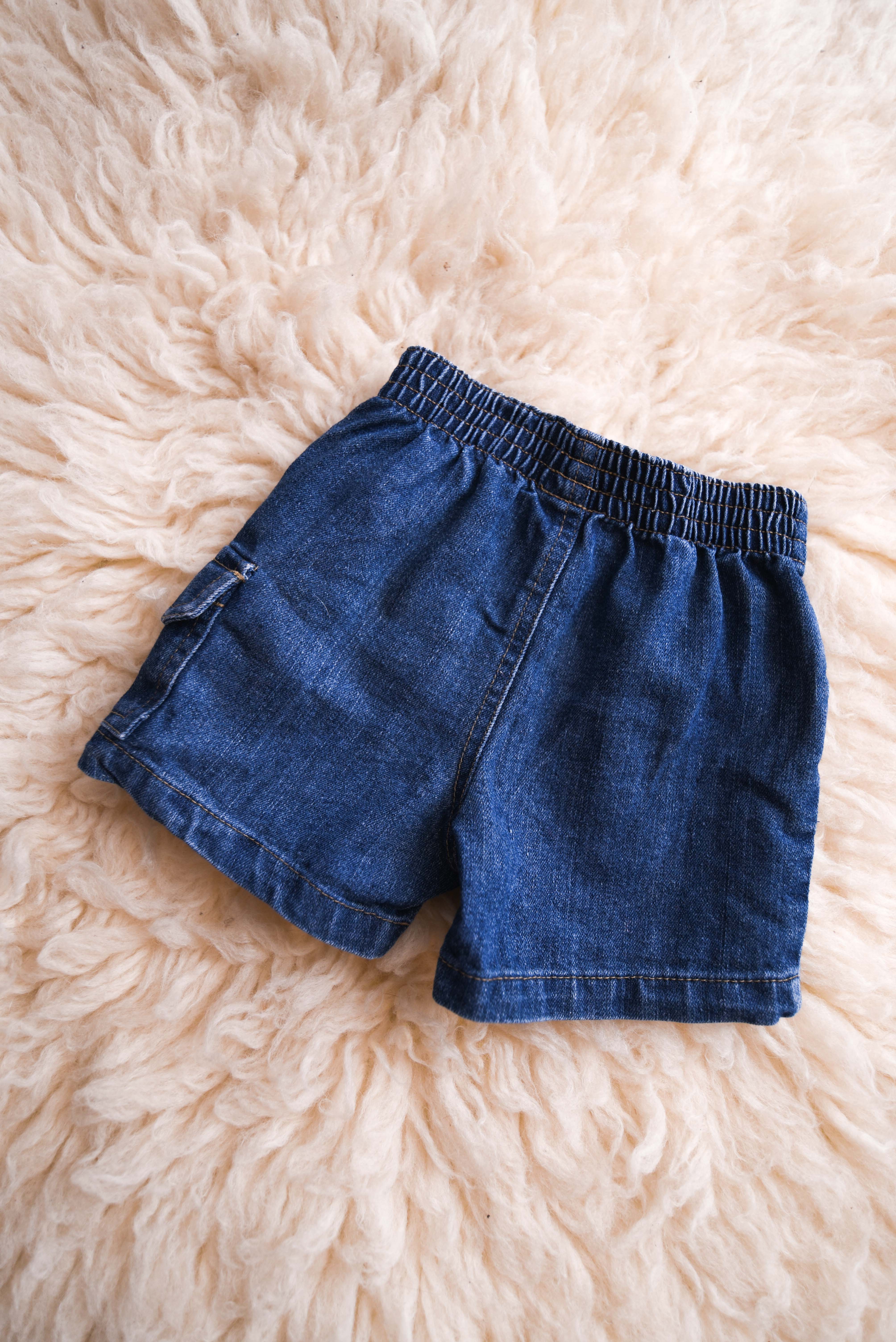 Short denim cargo 12M