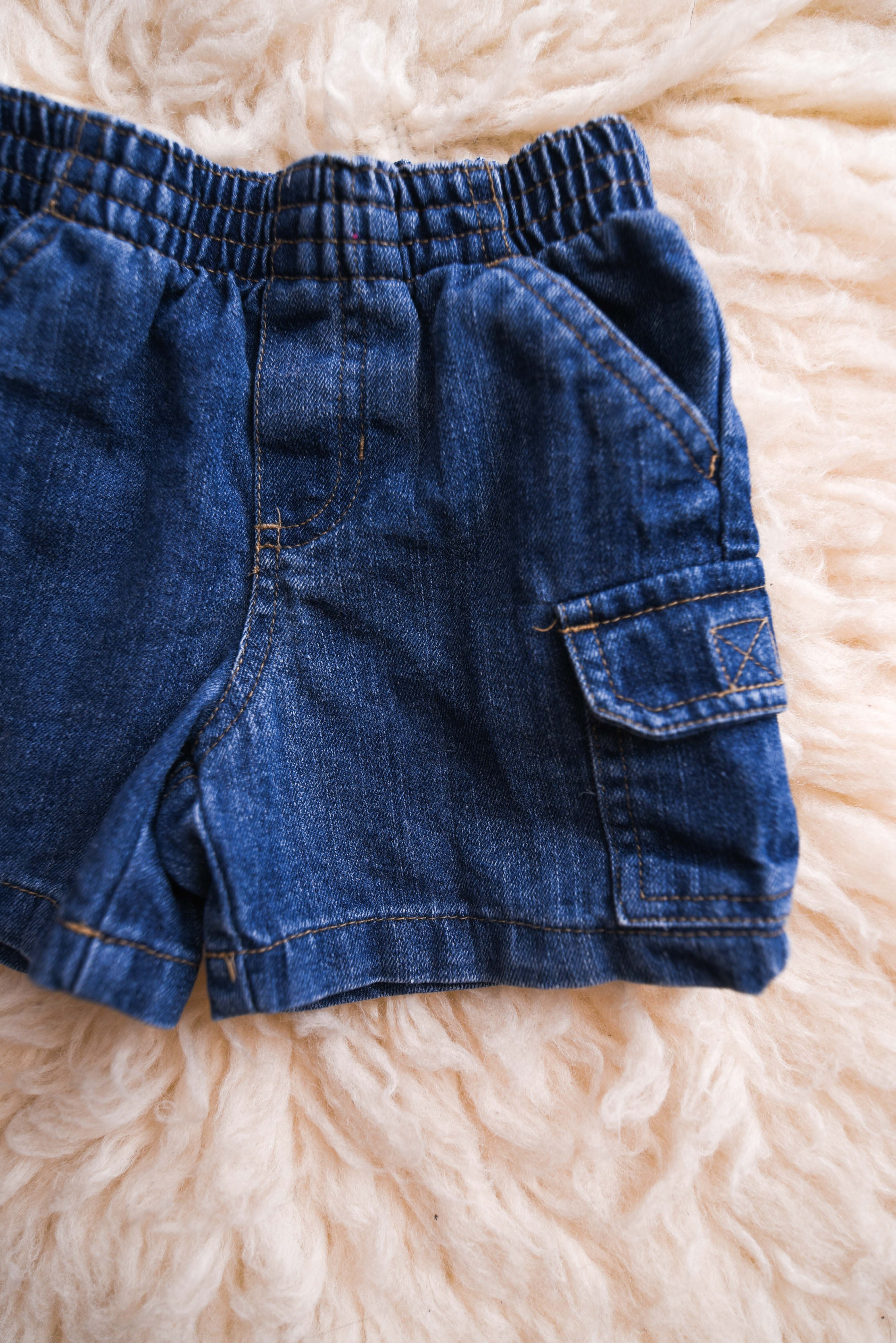 Short denim cargo 12M