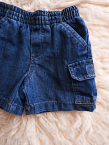 Short denim cargo 12M