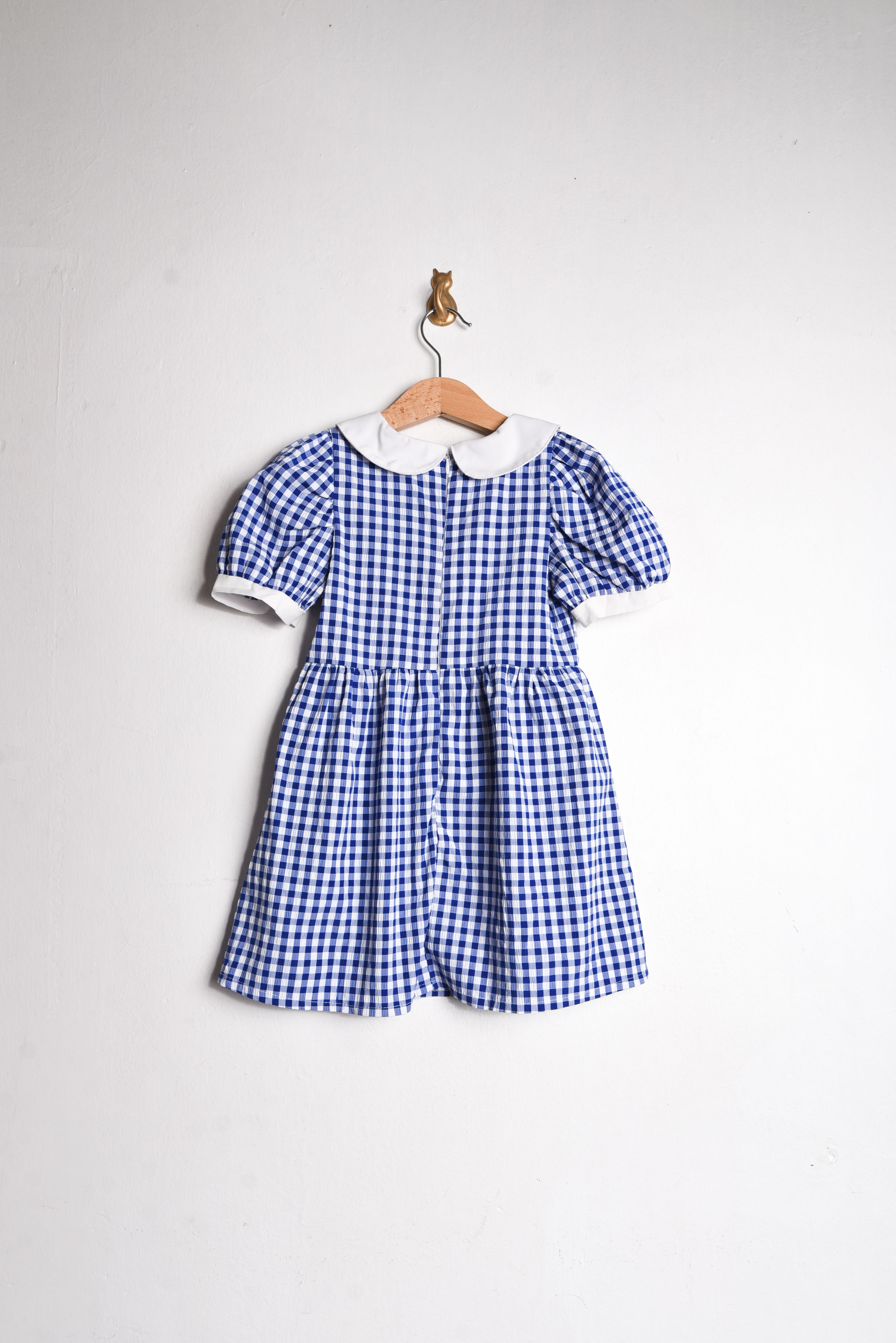 Vestido gingham cuello peter pan 18-24M