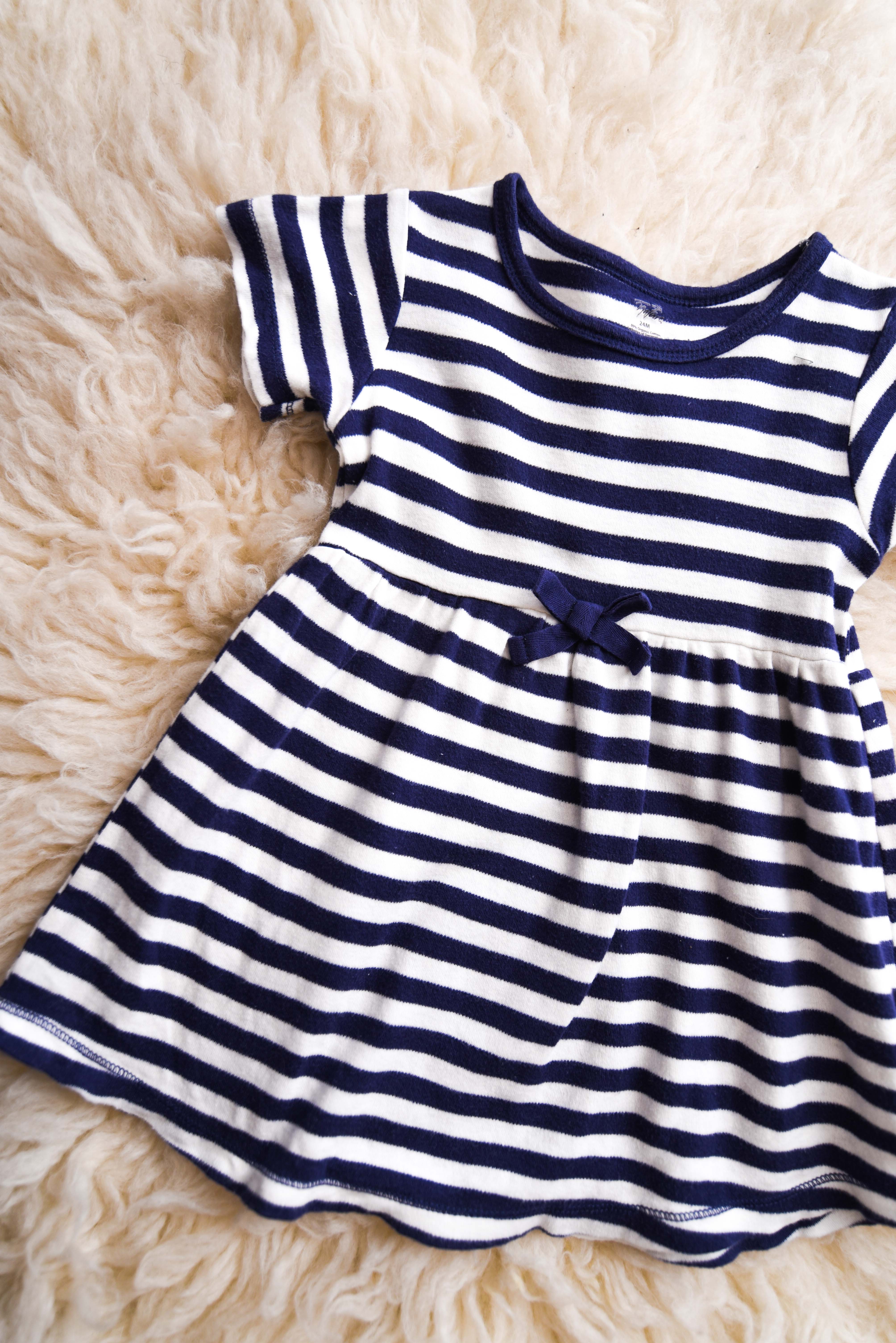 Vestido marinero rayado 24M