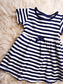 Vestido marinero rayado 24M