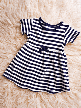 Vestido marinero rayado 24M
