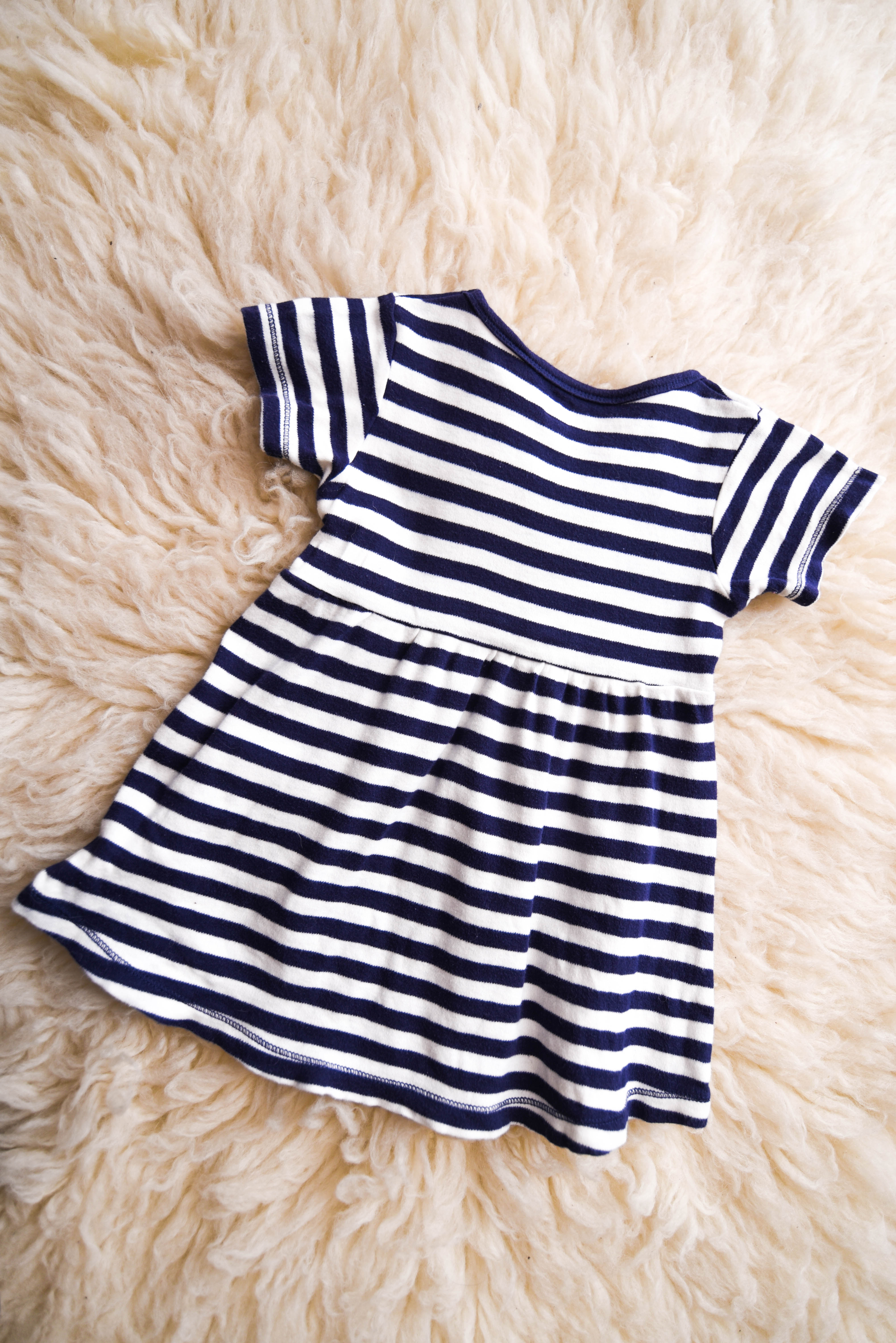 Vestido marinero rayado 24M