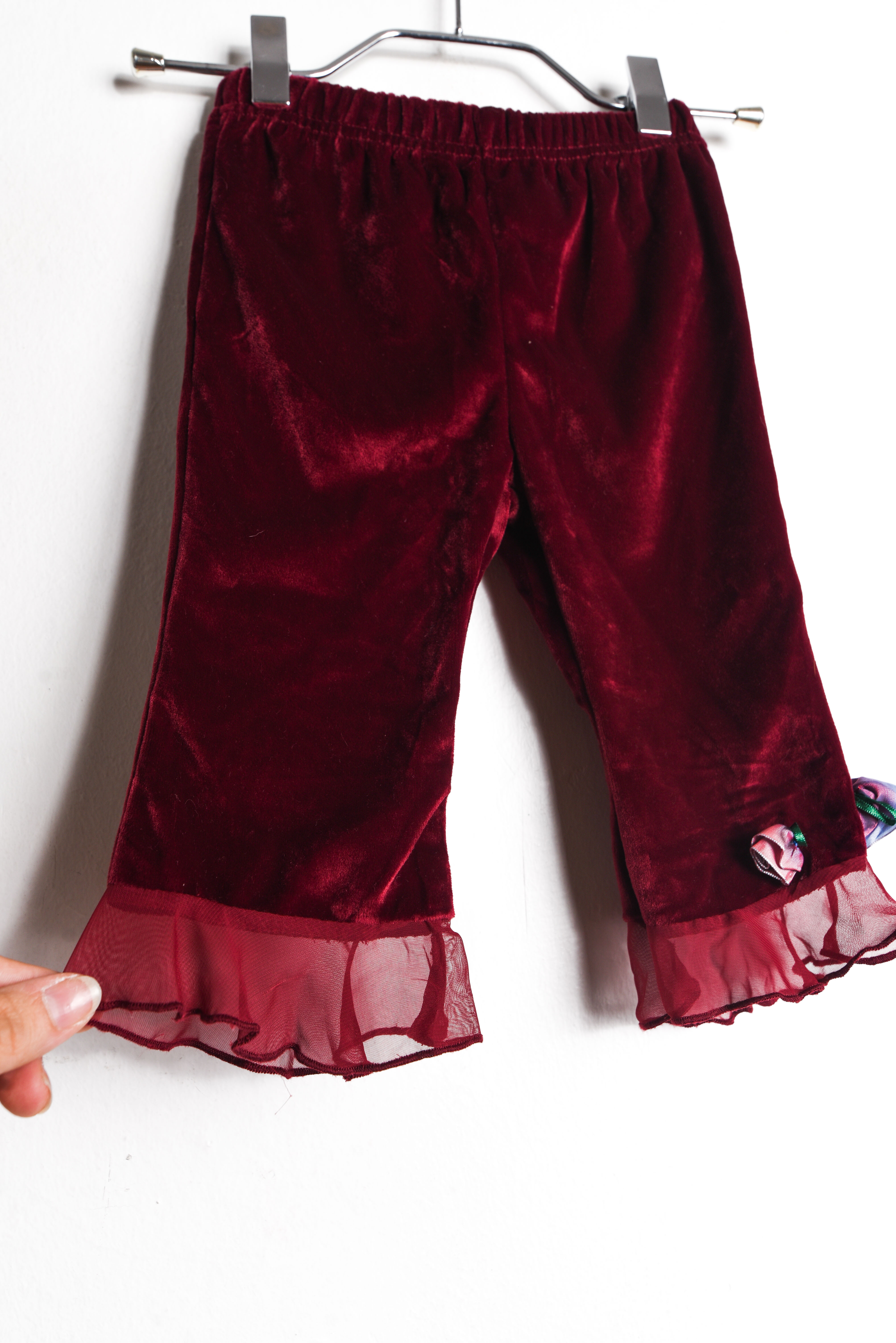 Calza burdeo vintage plush 12M