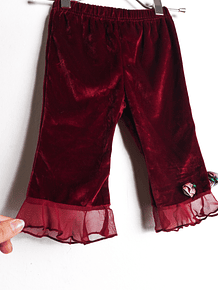 Calza burdeo vintage plush 12M