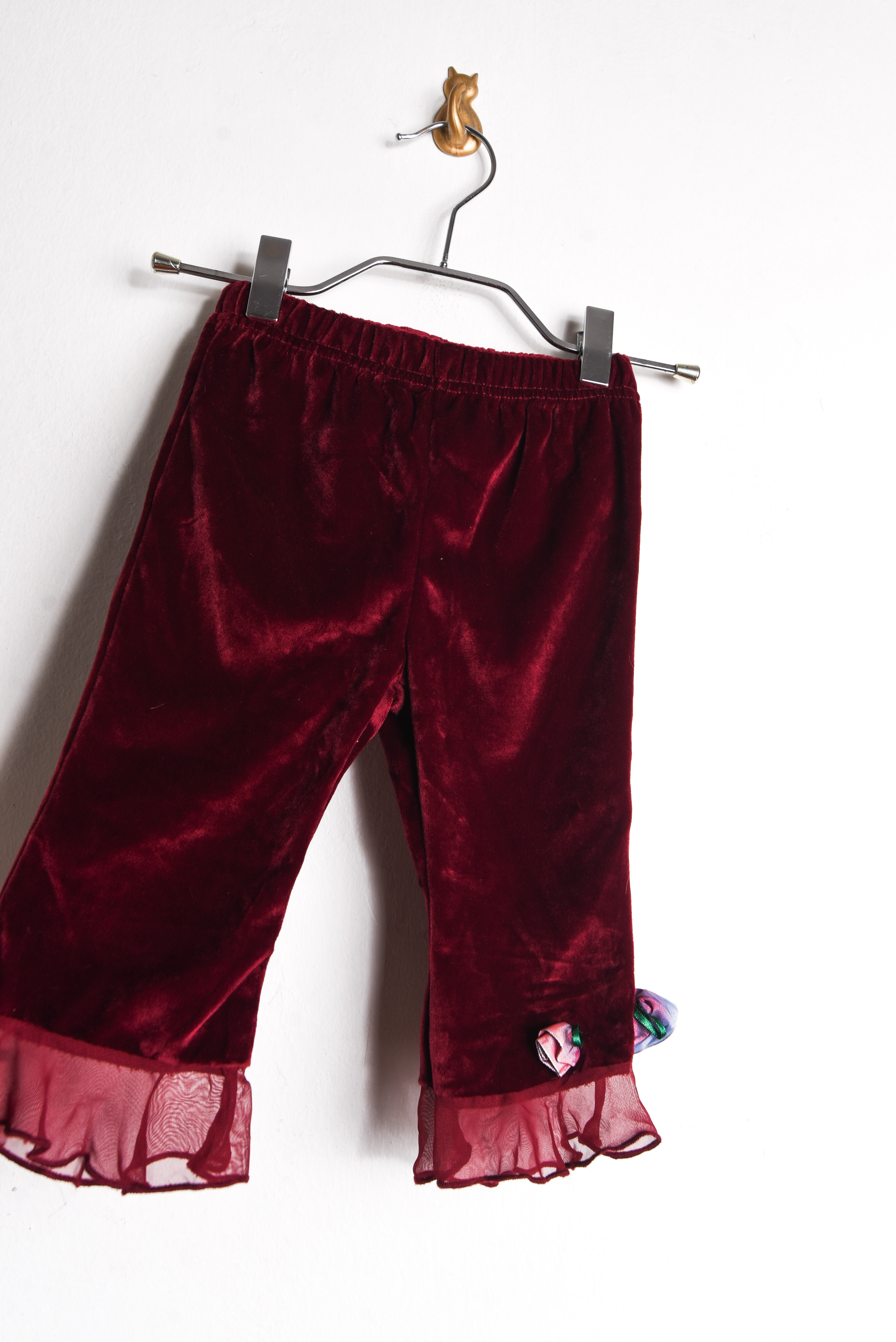 Calza burdeo vintage plush 12M