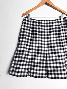 Falda gingham tablas