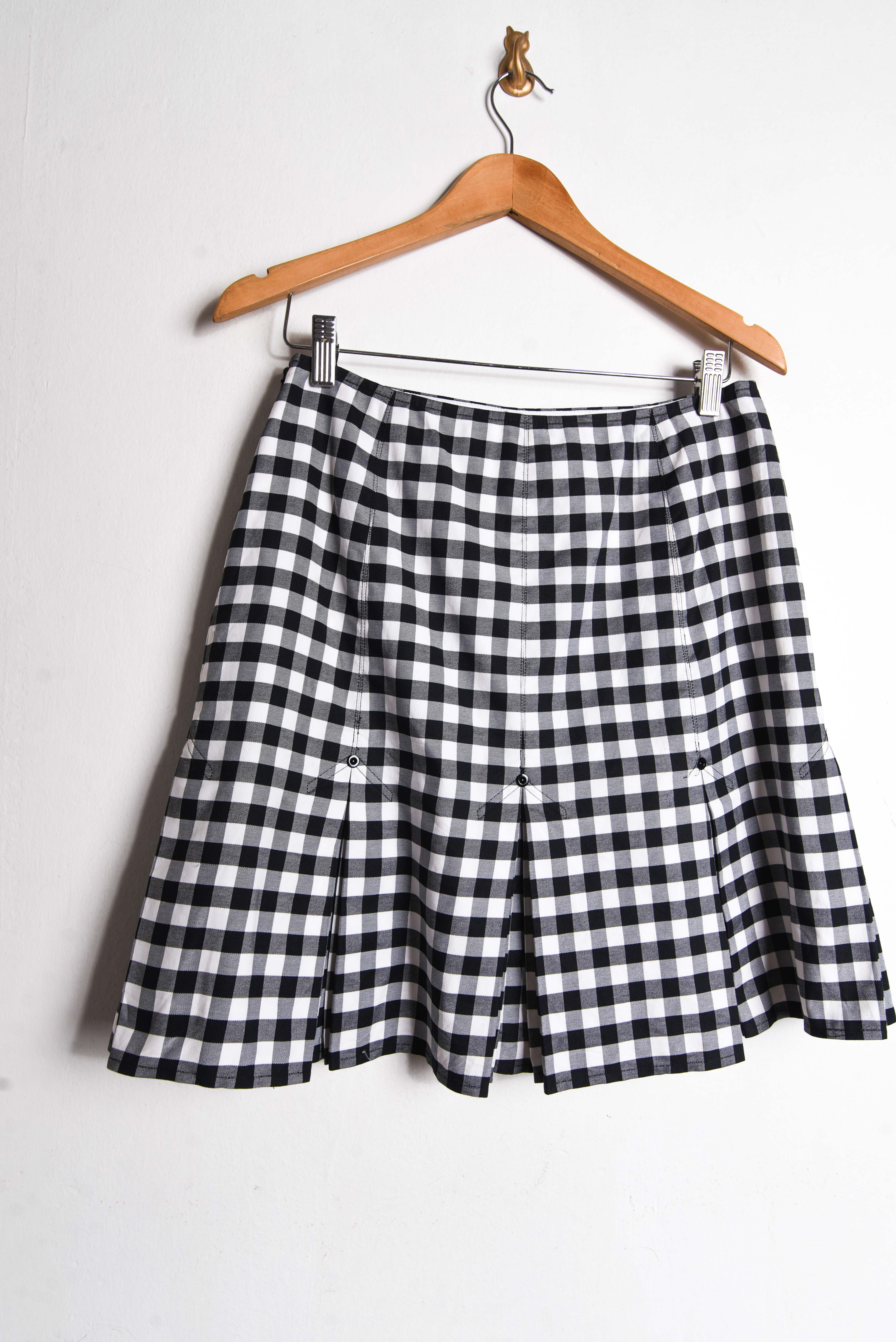 Falda gingham tablas