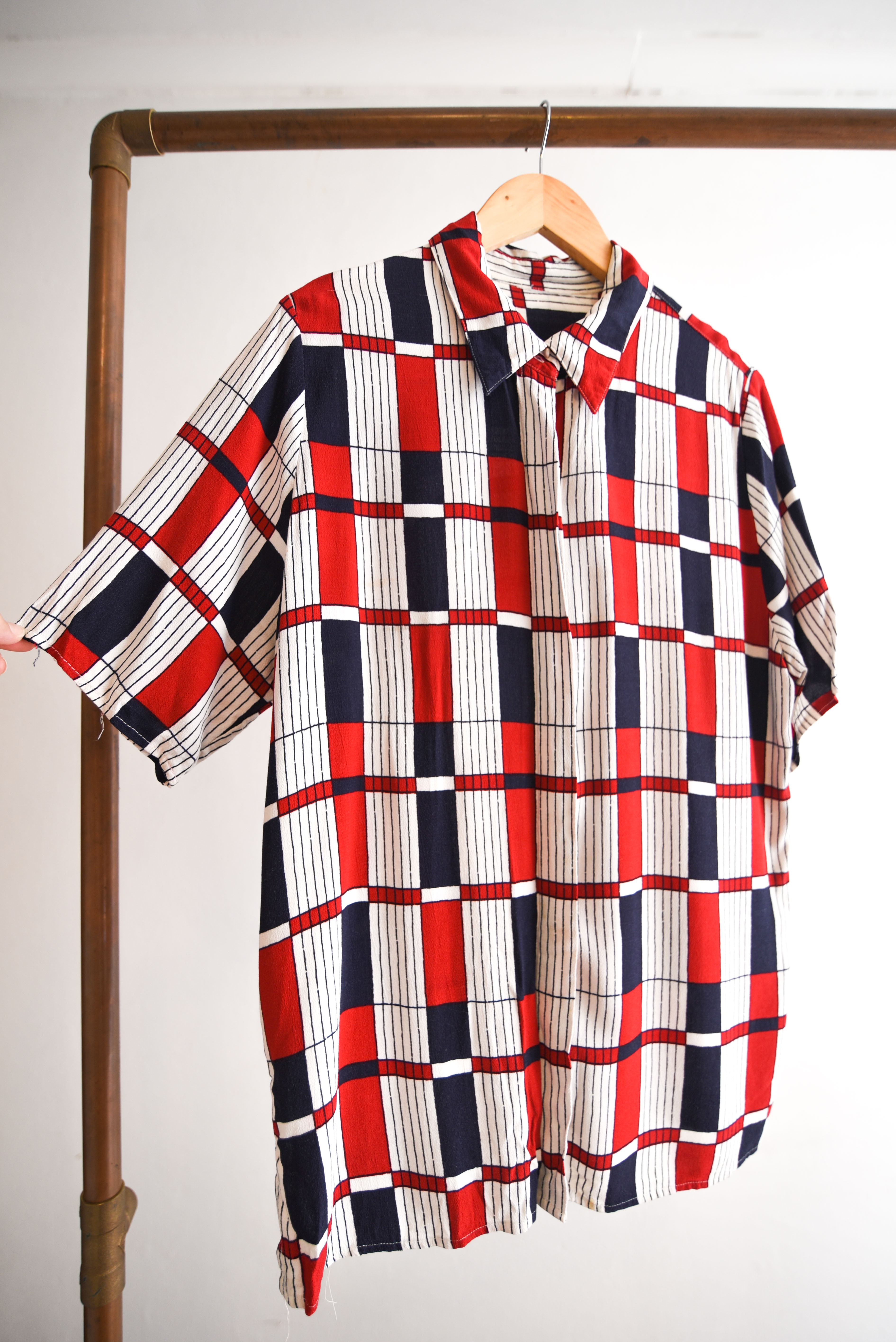 Camisa vintage tricolor 