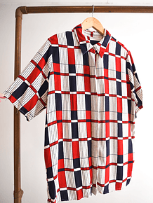 Camisa vintage tricolor 