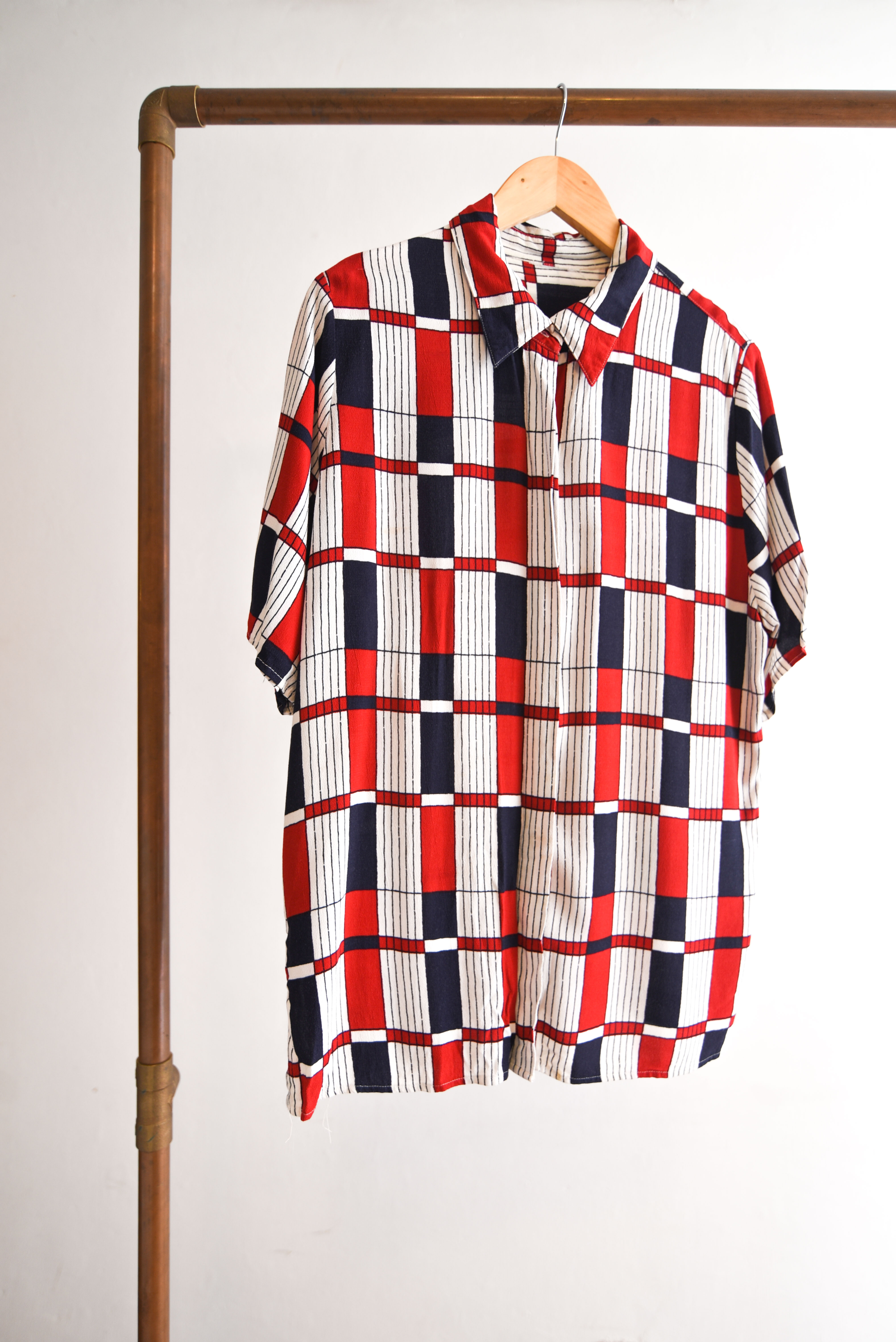Camisa vintage tricolor 