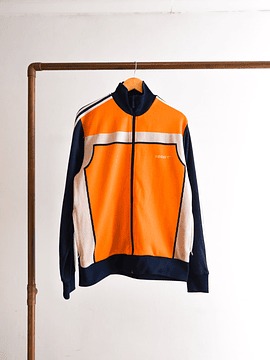 Polerón Adidas azul naranjo