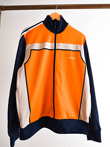 Polerón Adidas azul naranjo