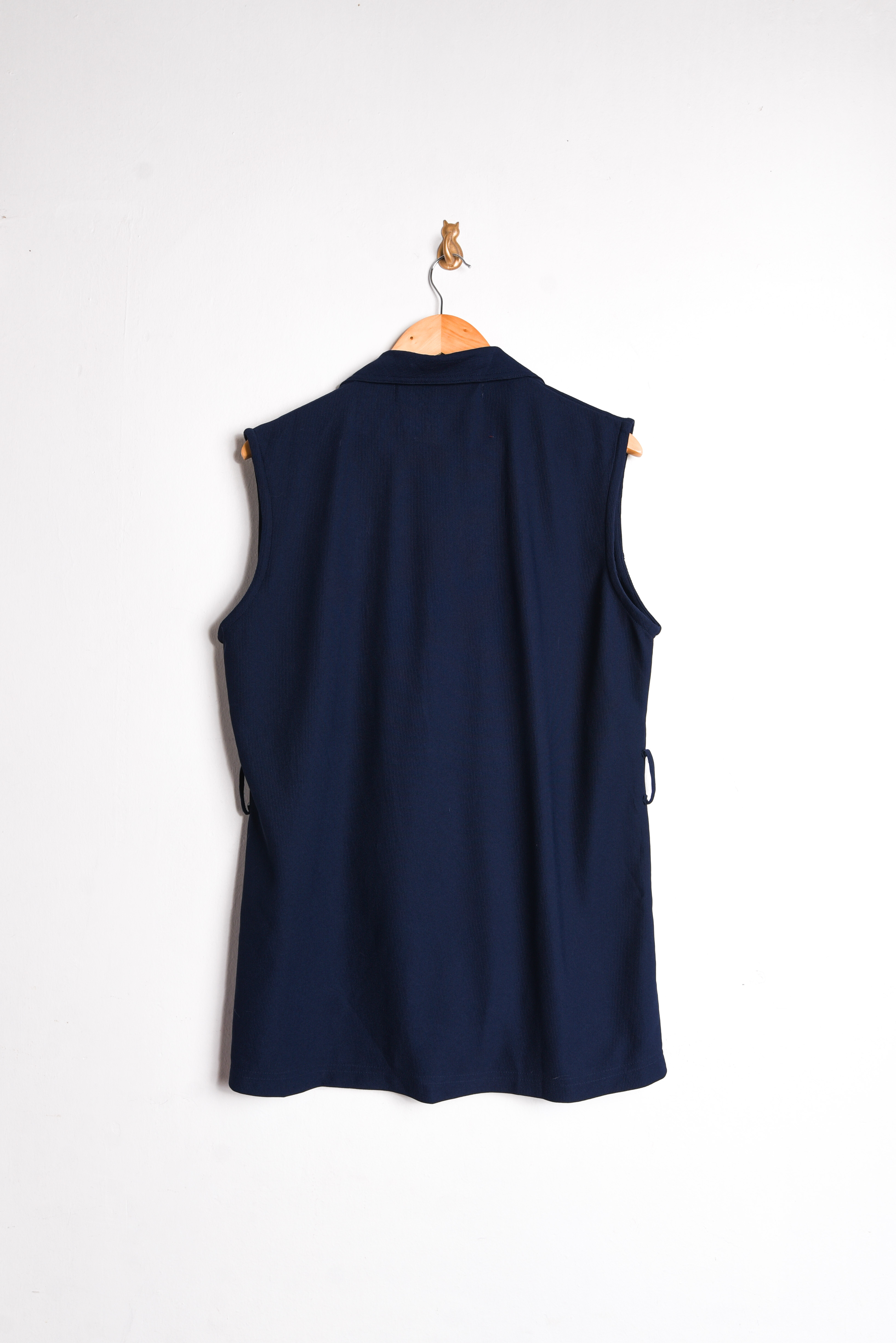 Blusón azul marino botones