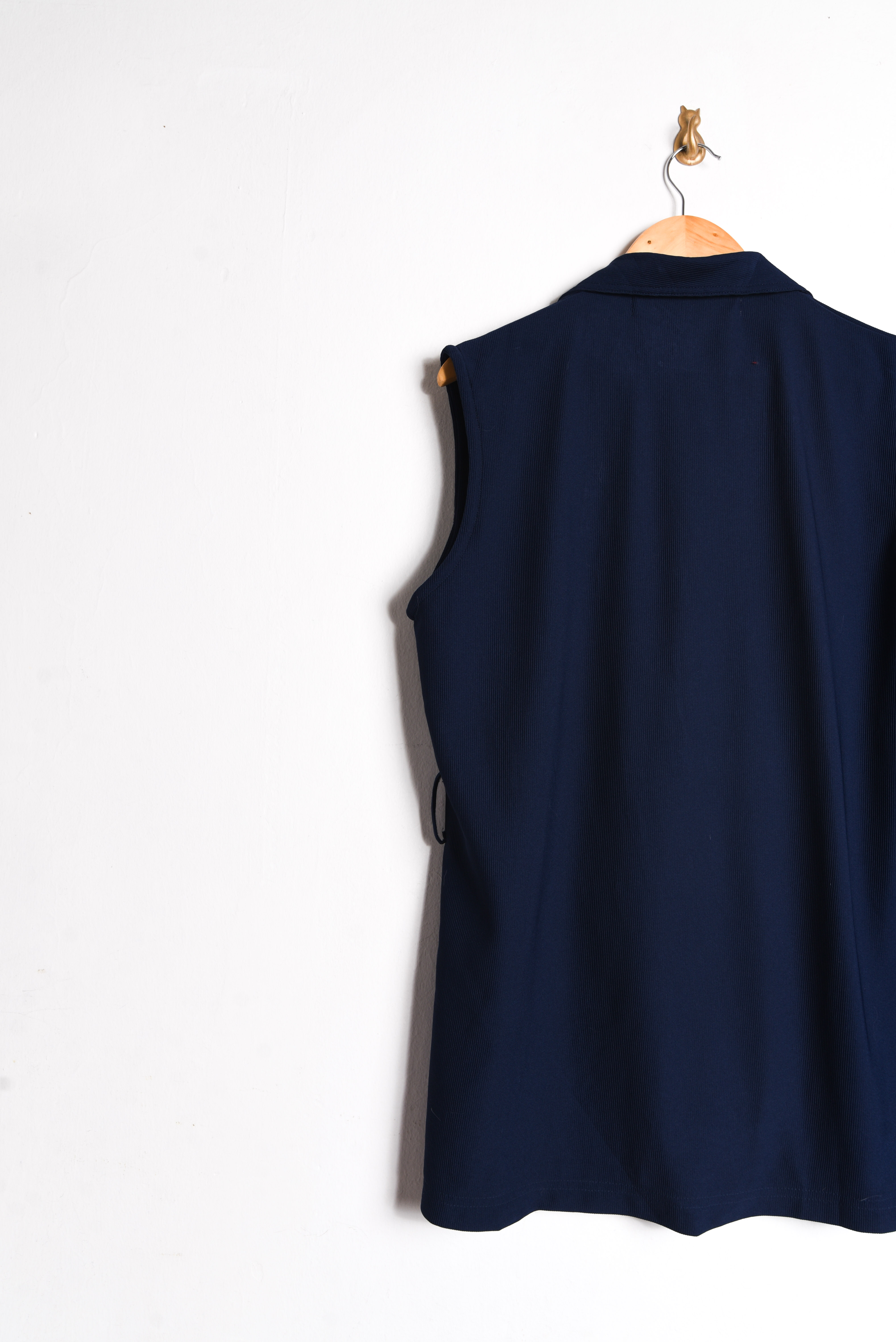 Blusón azul marino botones