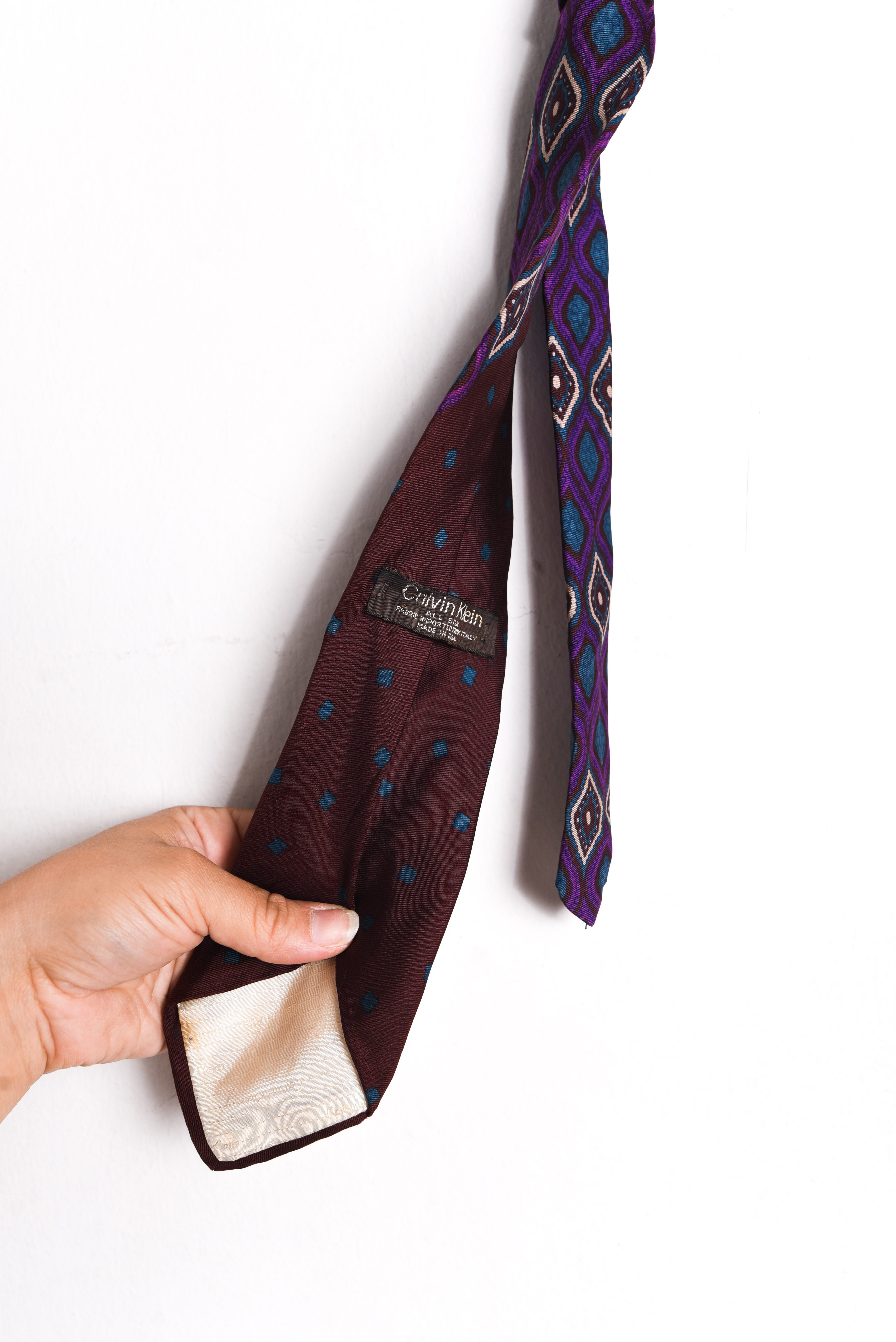 Corbata Calvin Klein vintage silk