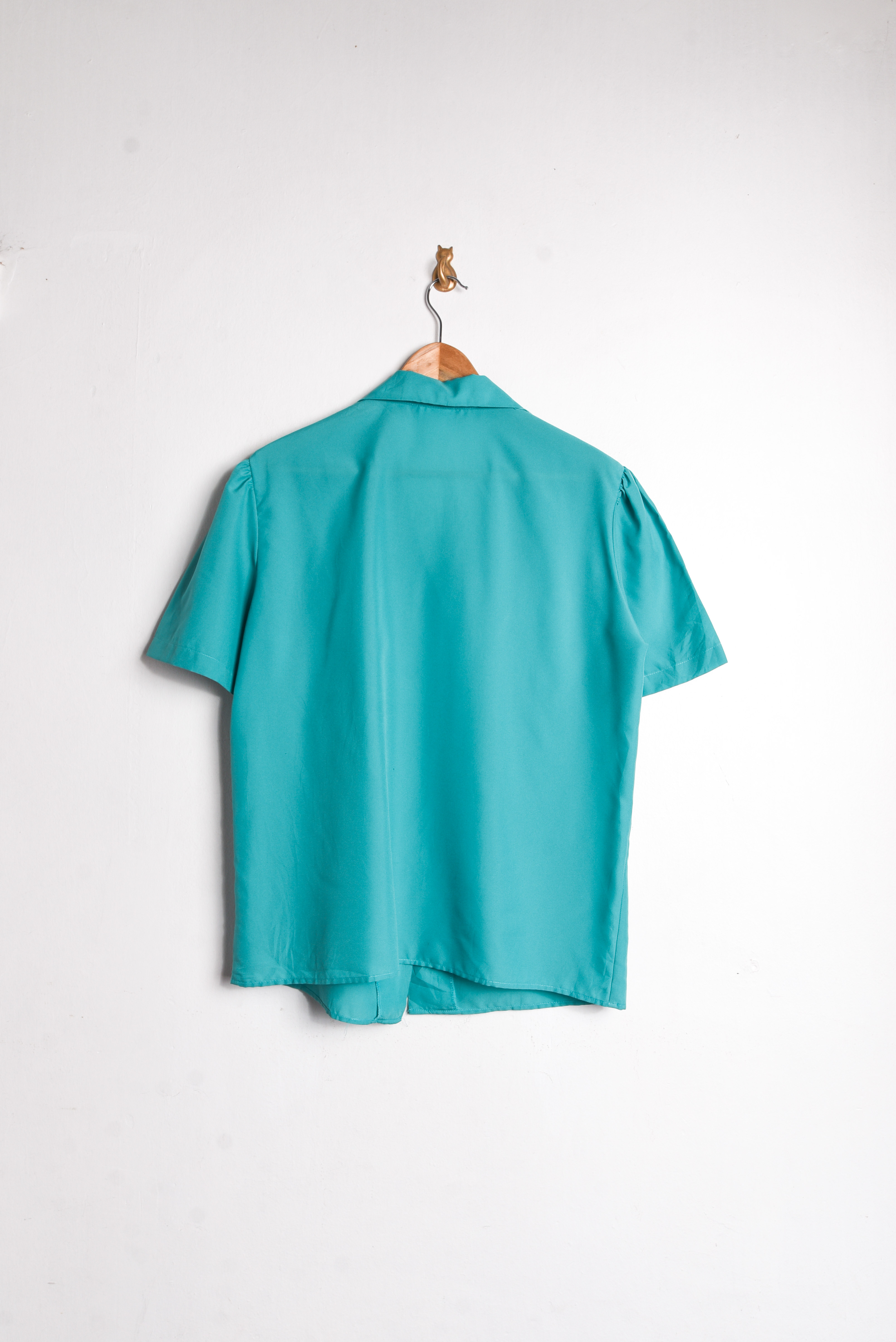 Blusa turquesa vintage 80s