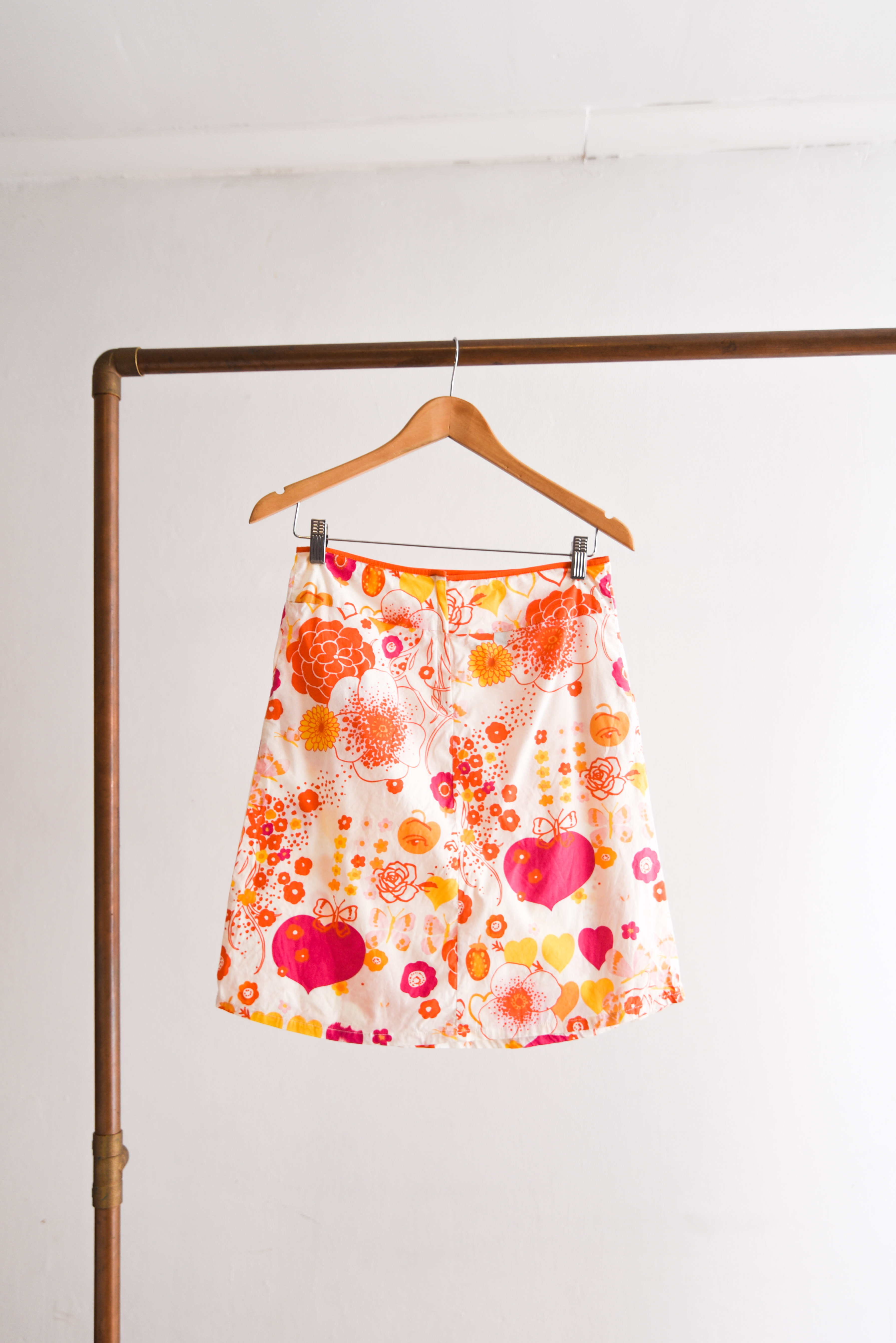 Falda y2k floral print