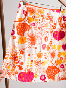 Falda y2k floral print