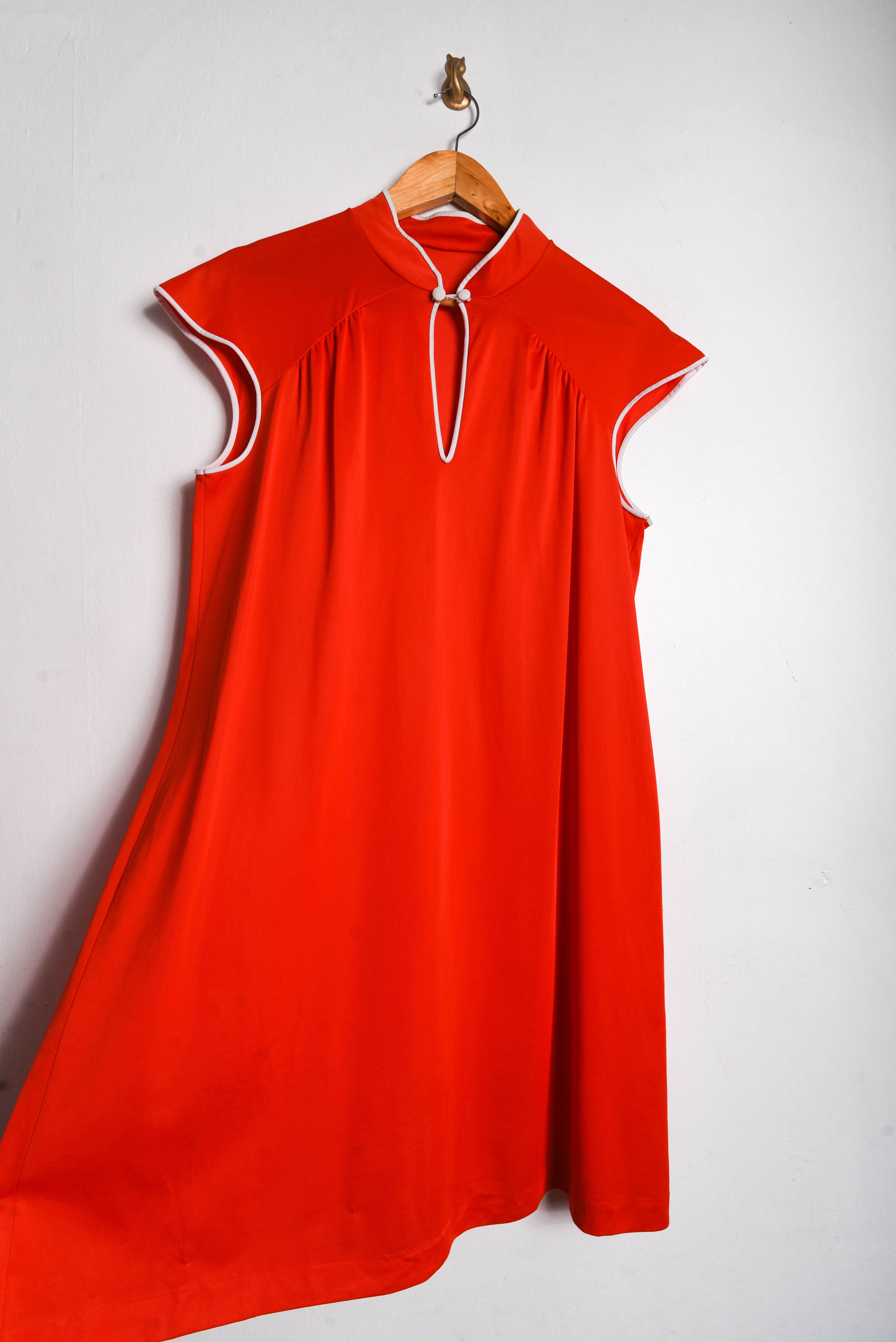 Vestido rojo vintage oriental vibes