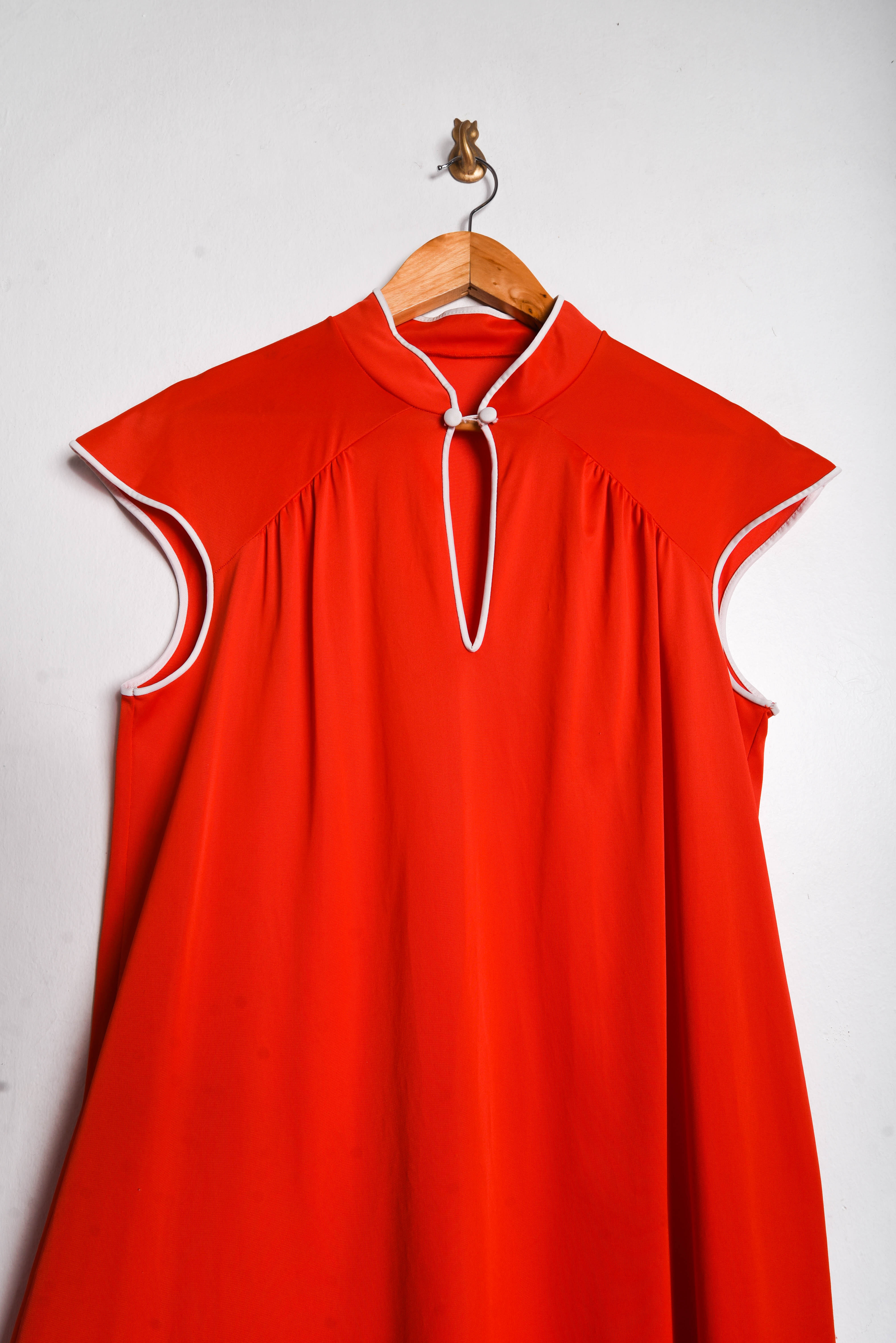 Vestido rojo vintage oriental vibes