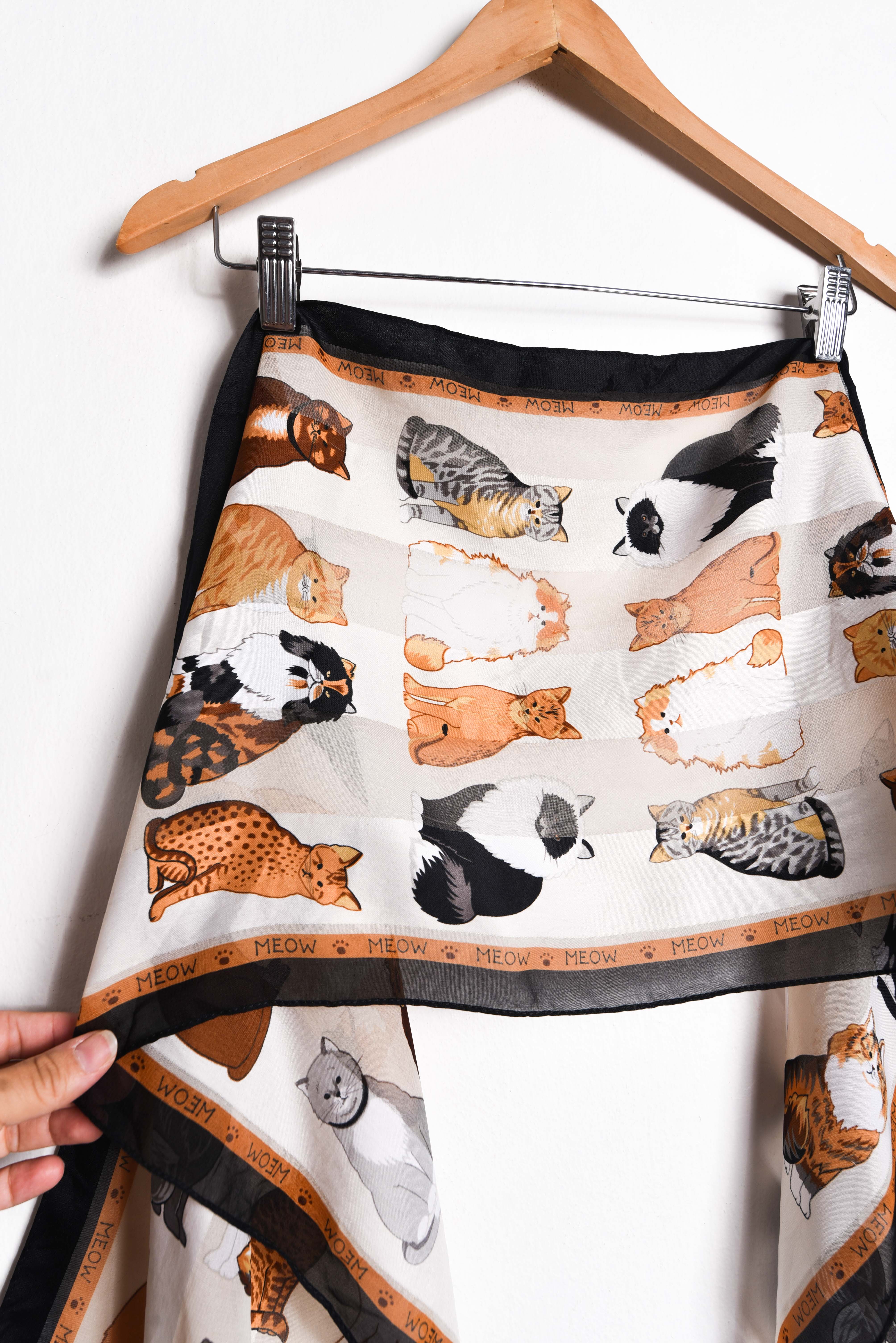 Pañuelo vintage cats