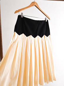 Falda bicolor Ralph Lauren black label