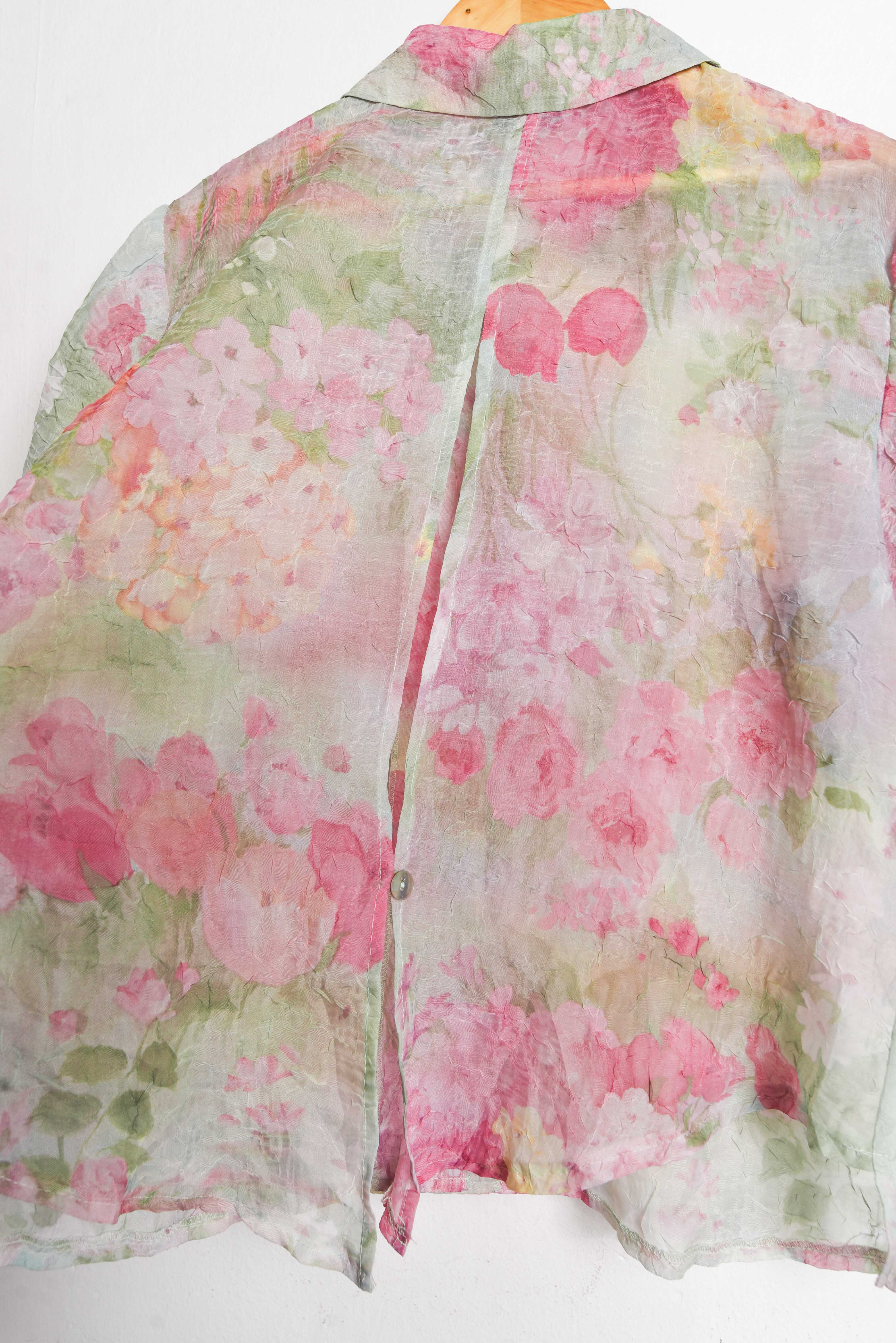 Blusa vintage Monet garden