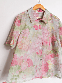 Blusa vintage Monet garden